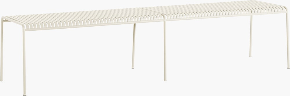 Palissade Table with Middle Leg - 2 Dining Tables & Middle Leg,  White