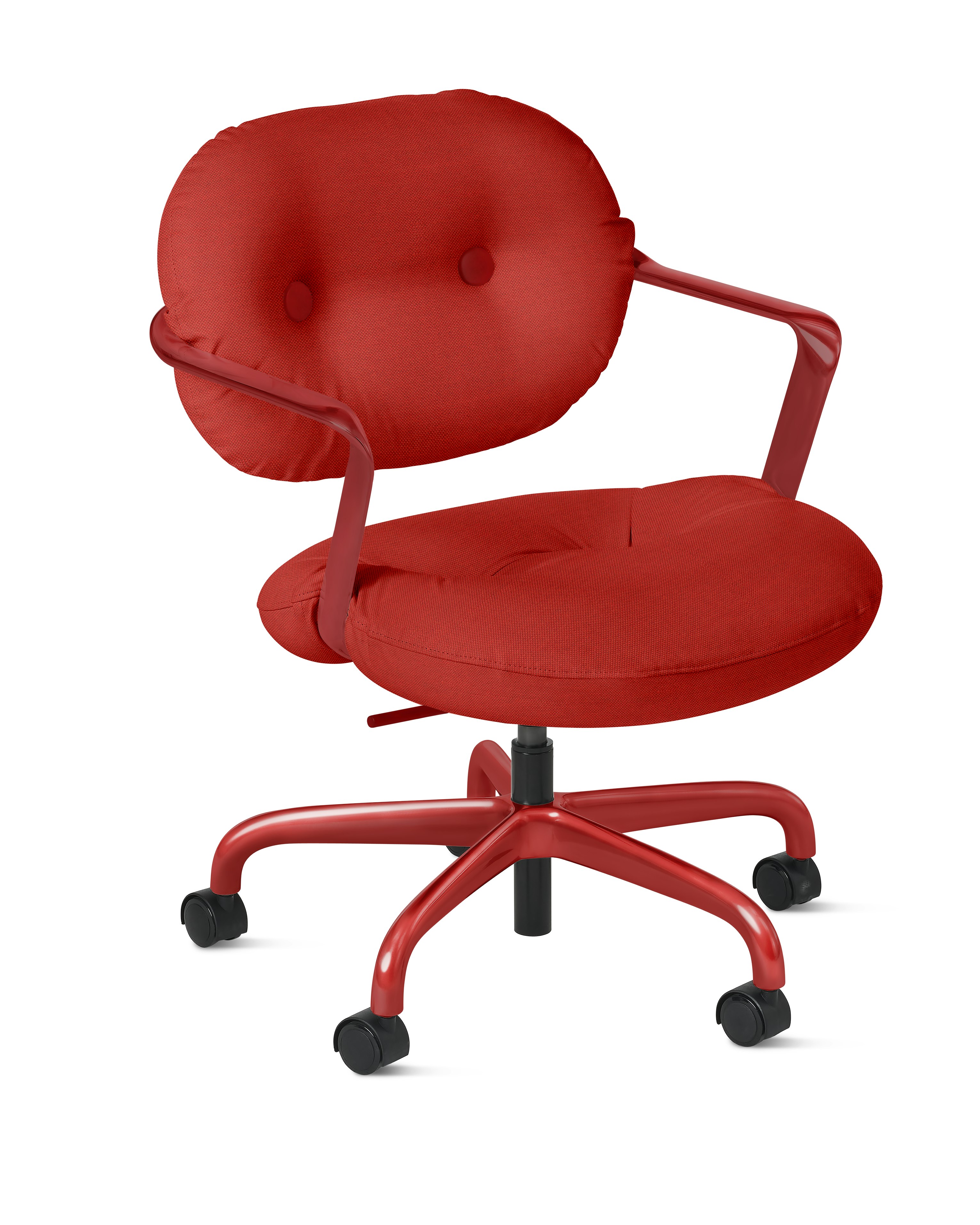 Morrison Hannah Task Chair - With Arms,  Crossroad,  Paprika,  Crismon,  Hard Caster FSC Certified