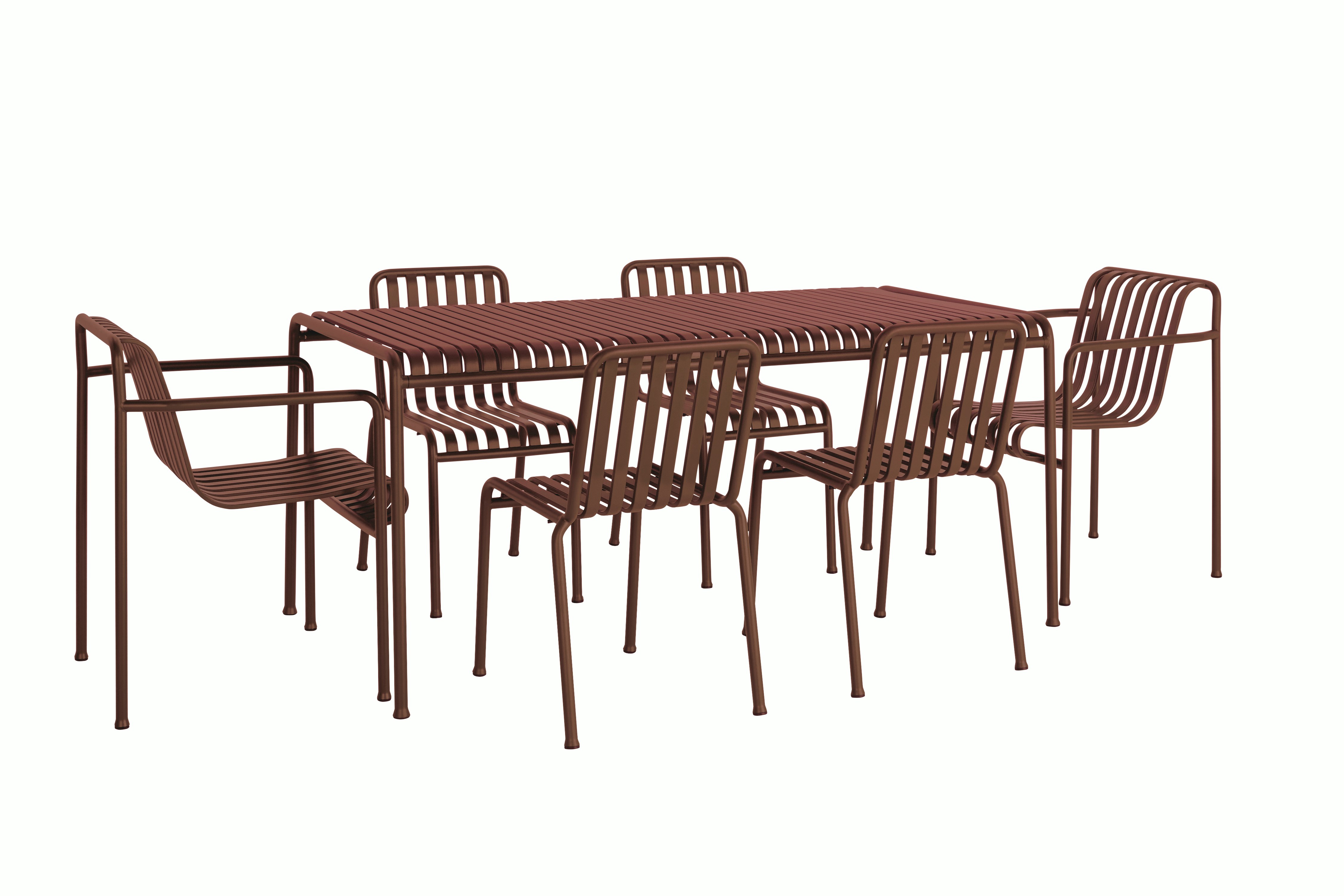 Palissade Dining Set, 4 Side Chairs & 2 Dining Armchairs