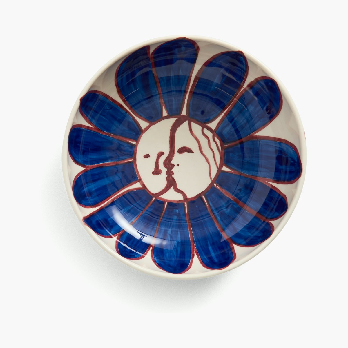 Deep Blue Flower Bowl Deep Blue Flower Bowl