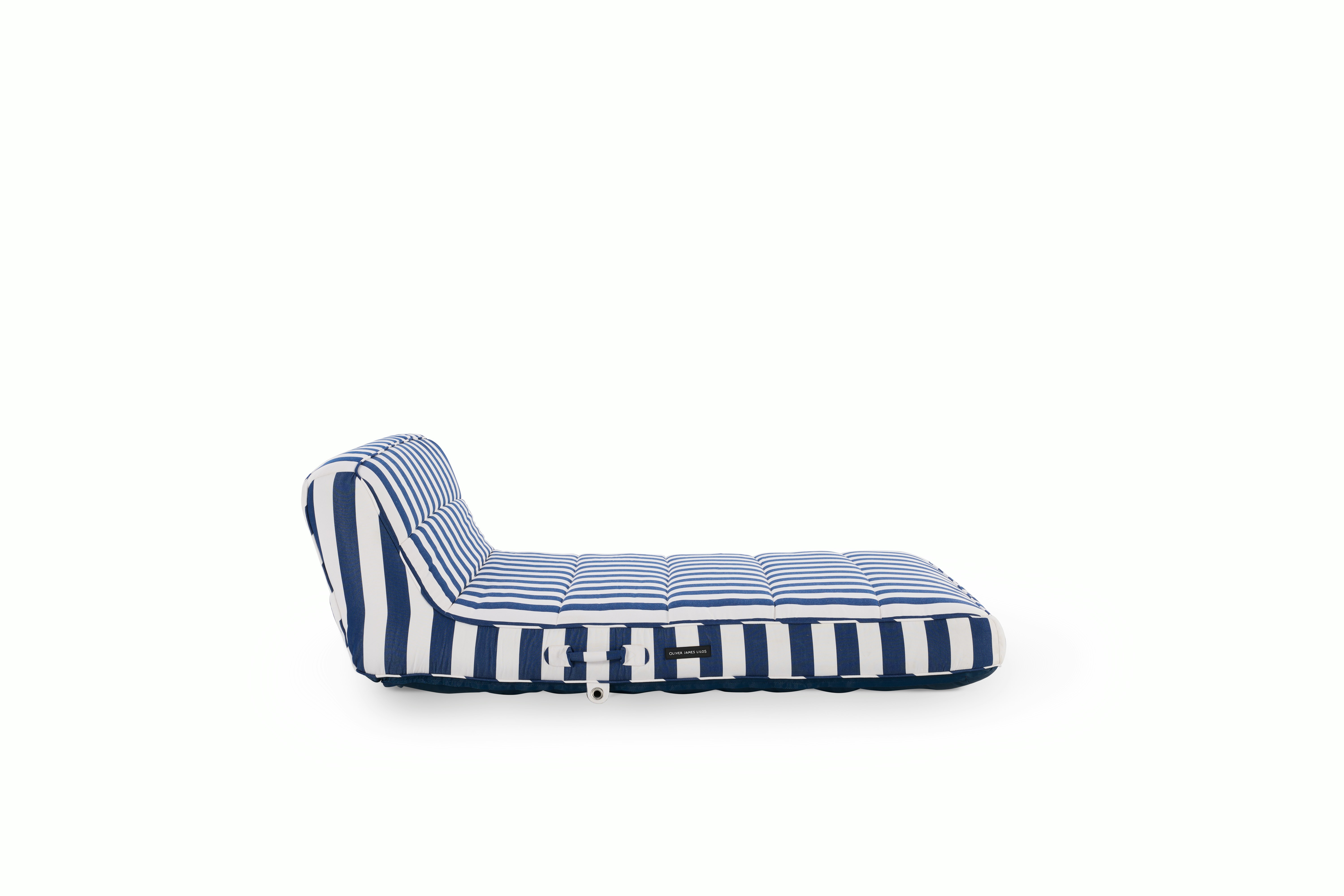Double Lilo Pool Float - blue/white stripe