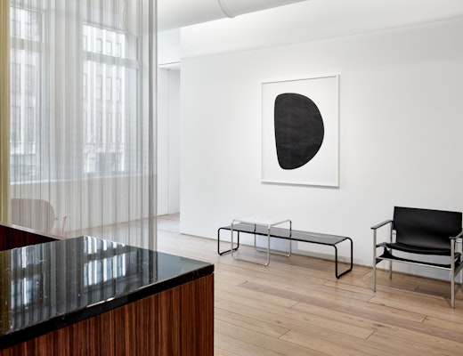 Knoll NYC Showroom with Laccio Tables and Pollock Arm Chair Knoll NYC Showroom Laccio Tables Pollock Arm Chair