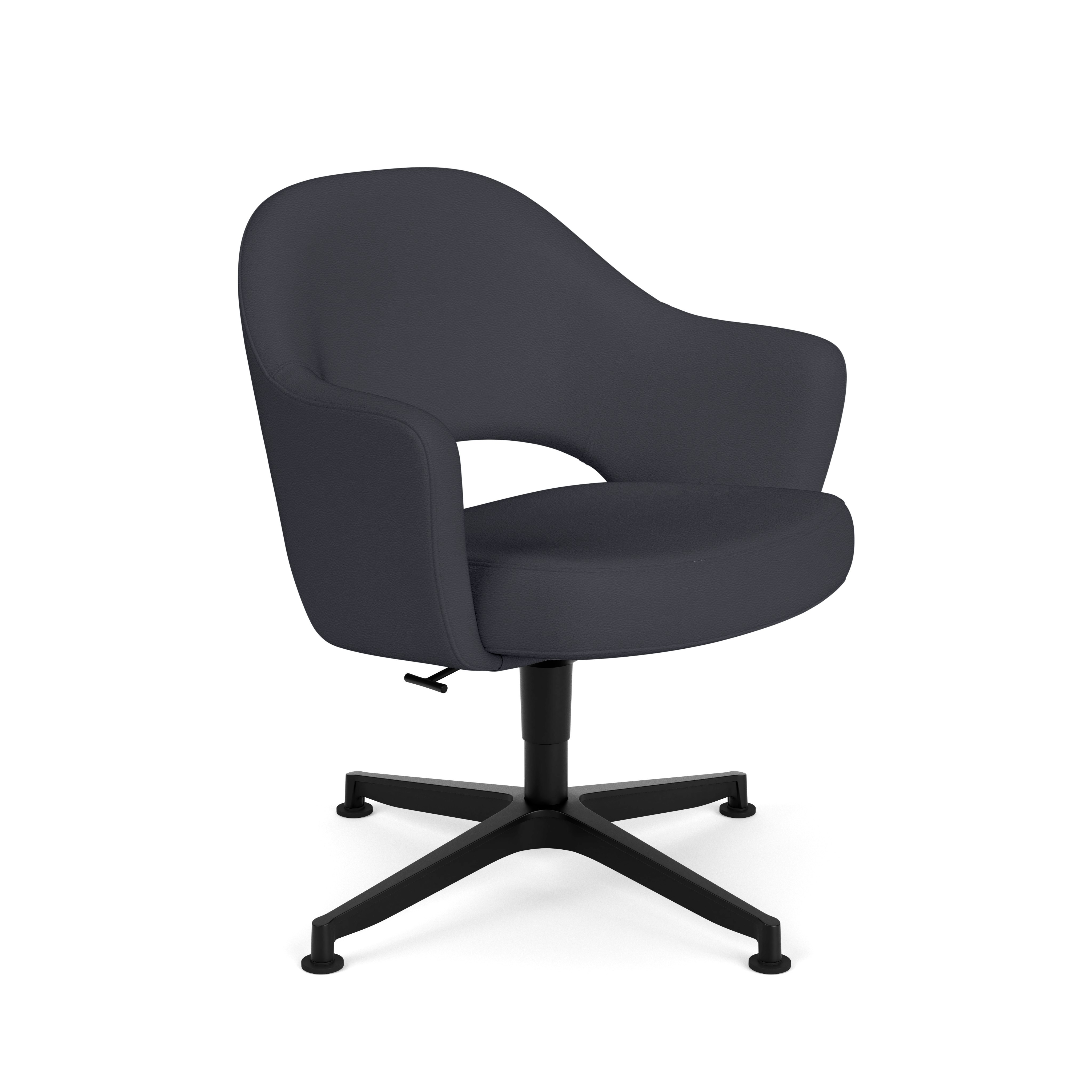 Saarinen Executive Office Armchair - 4 Star,  Prairie,  Riverbed,  Black Base,  Glides