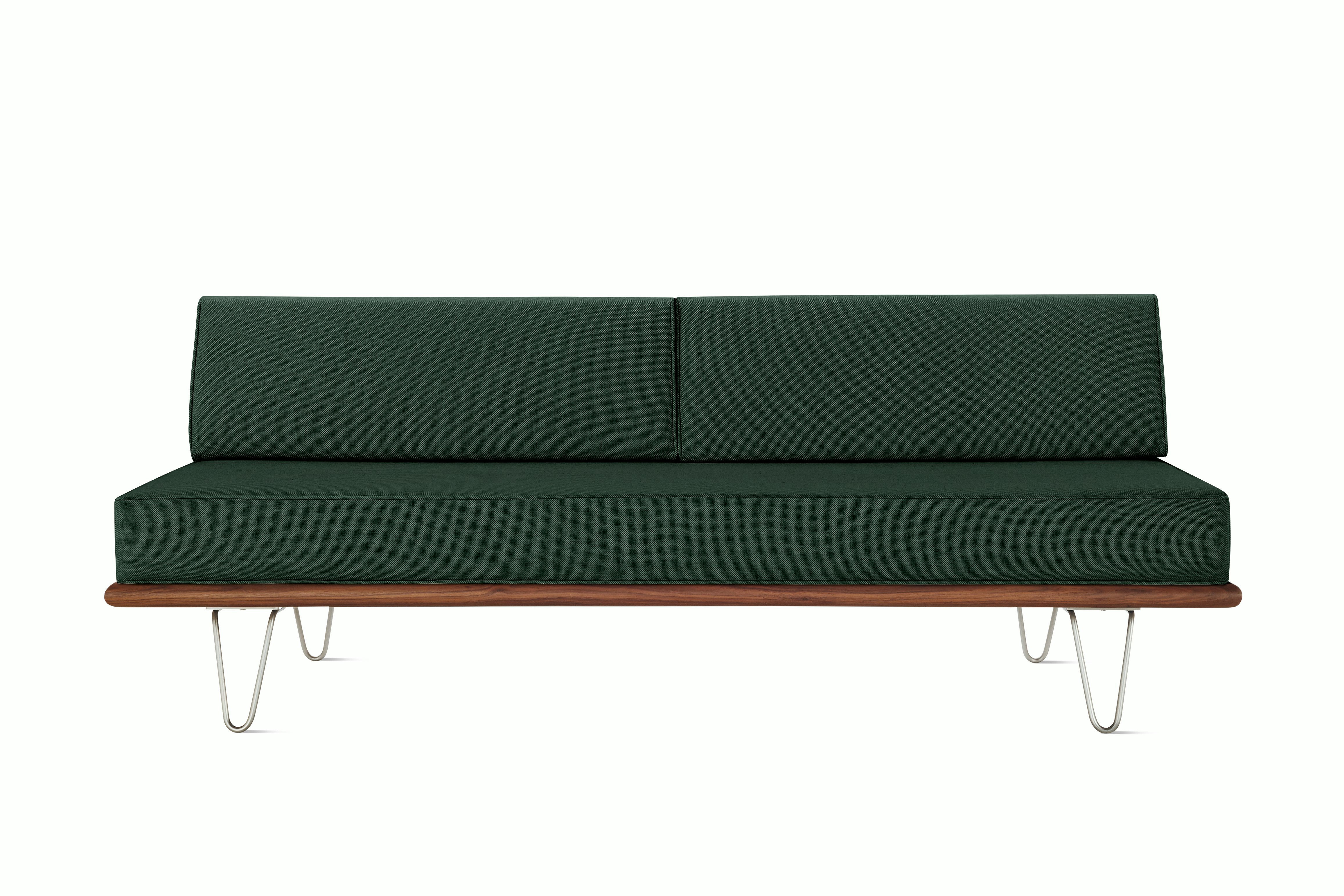 Nelson Daybed 2.0 - Back Bolster,  Walnut,  Mode,  Outdoors,  Hairpin
