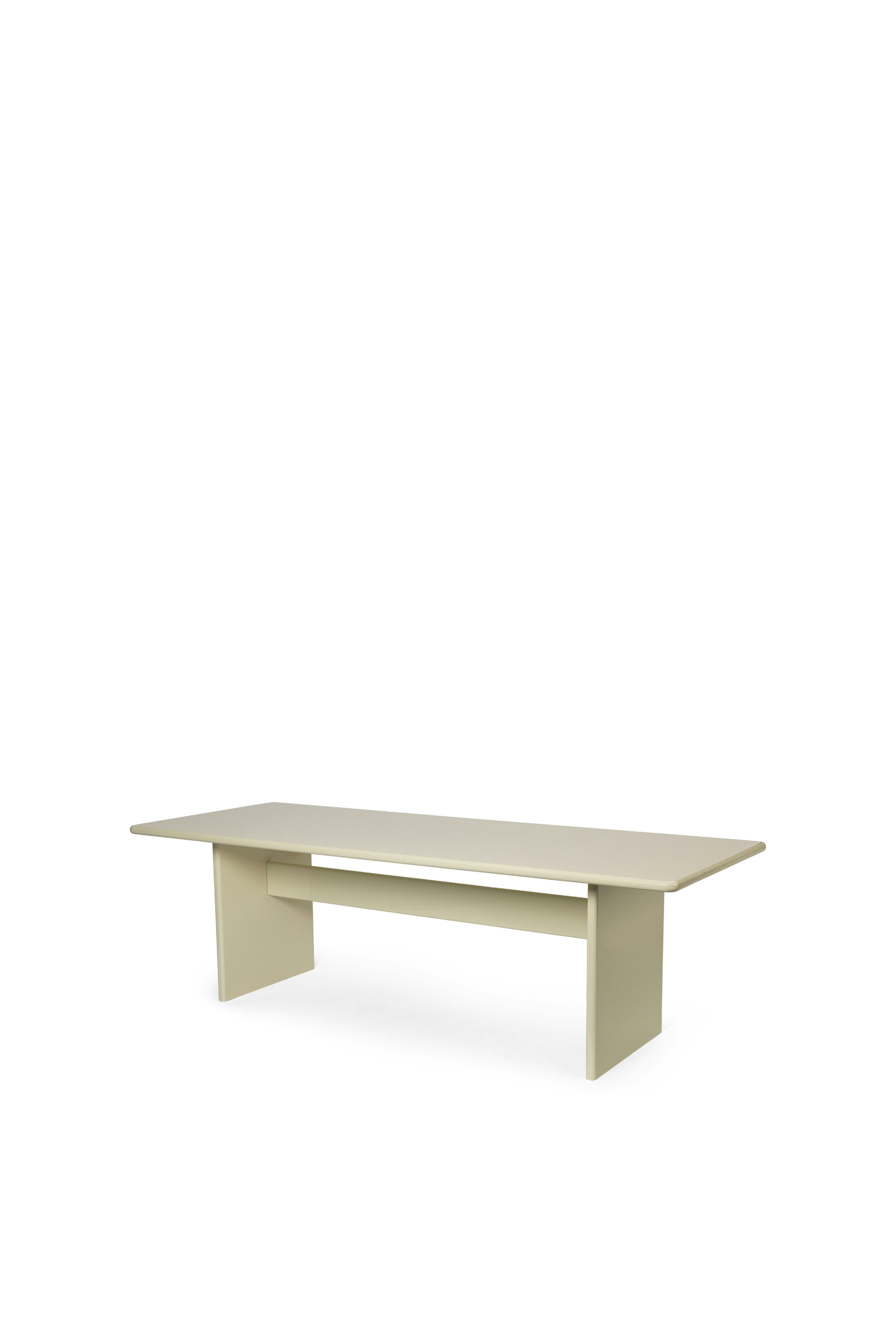 Rink Dining Table - 95 Inch, Eggshell