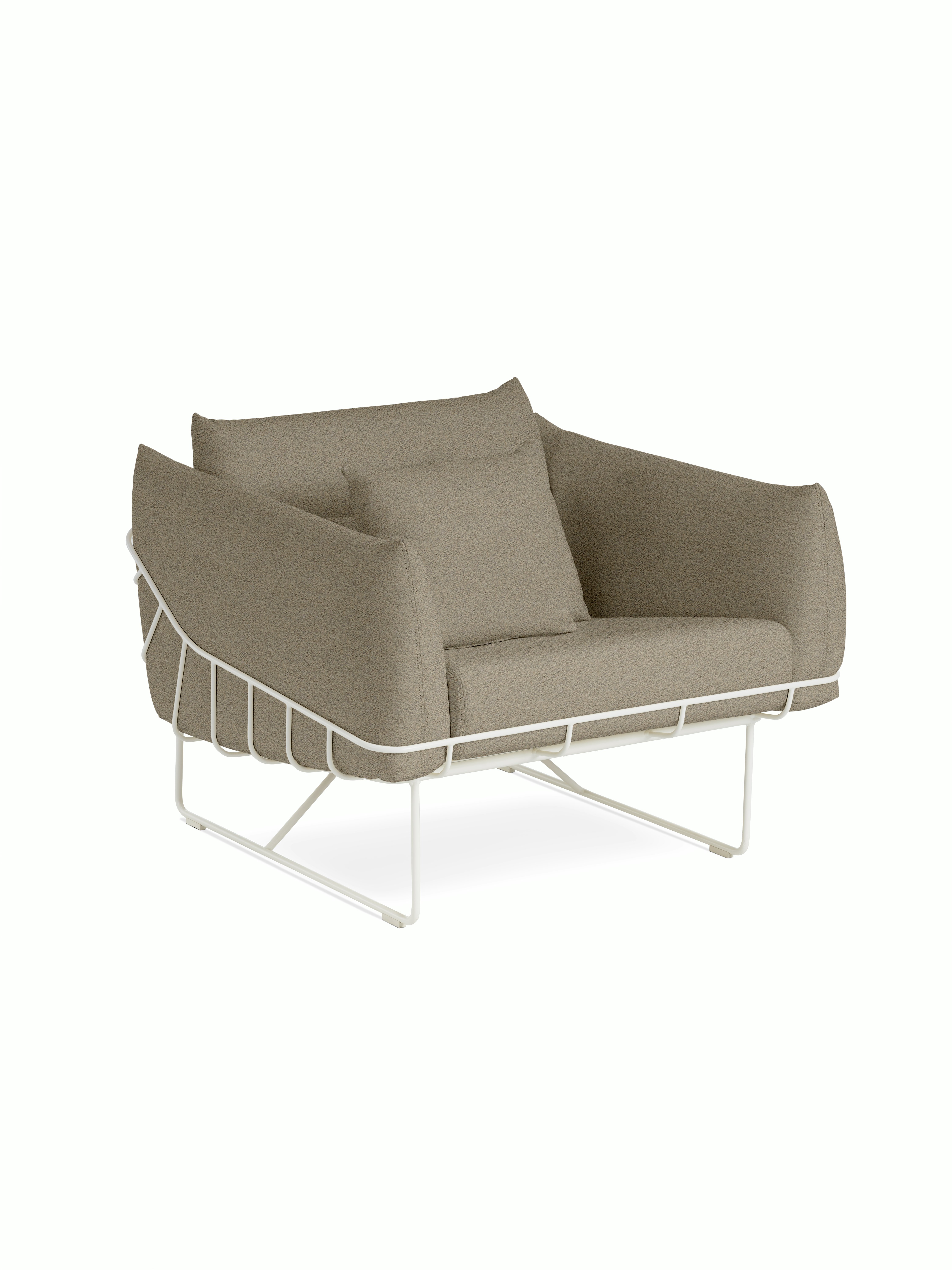 Wireframe Chair - Whim,  Rye,  White