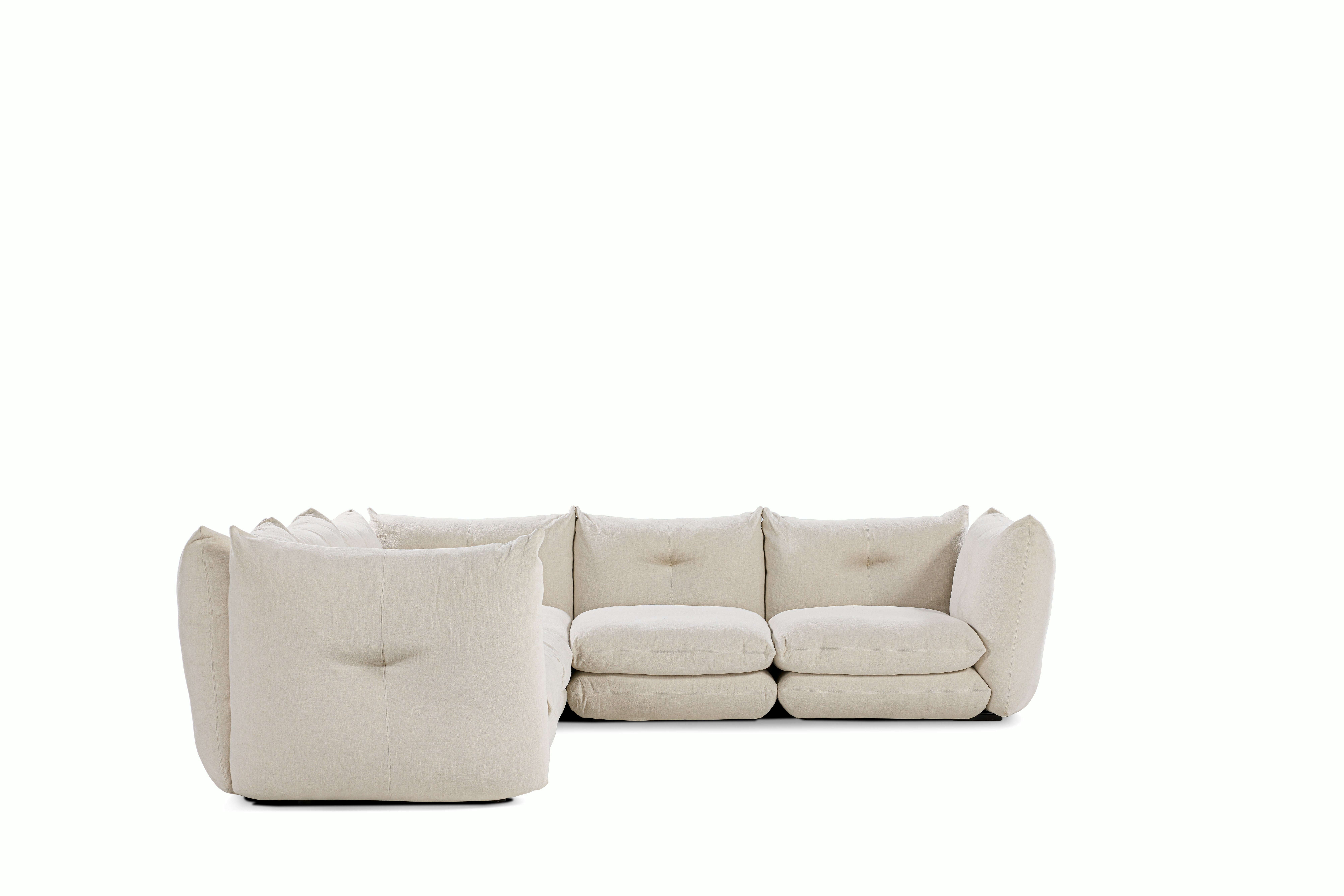 Pillo Sectional -  Corner,  Five Seater,  Standard,  Haven,  Ivory