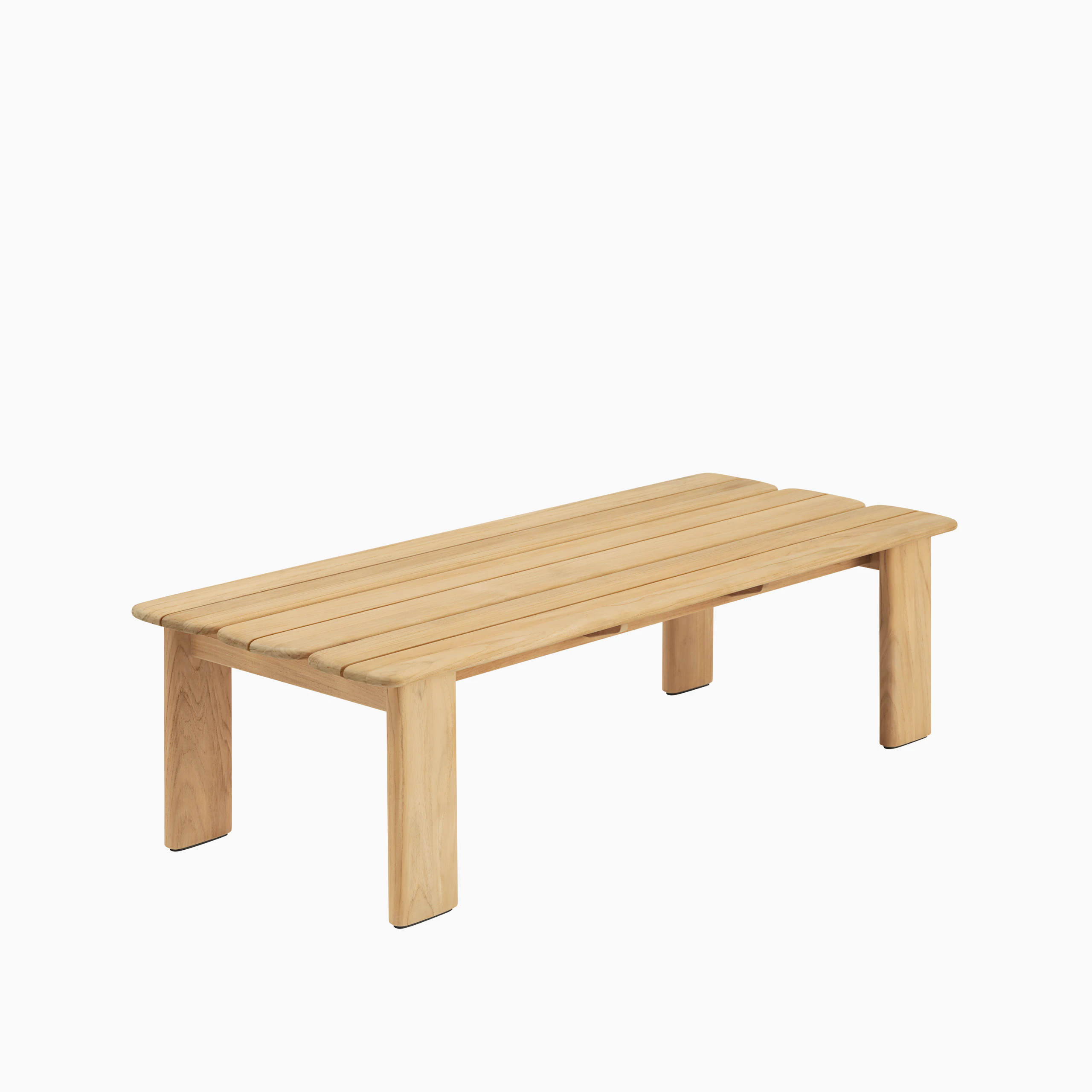 Assemble Outdoor Coffee Table in Teak viewed from angle