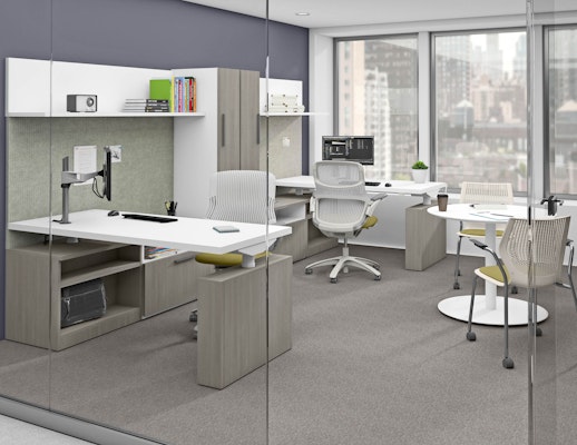 reff profiles height-adjustable peninsula sliding table generation by knoll chair sapper monitor arm multigeneration by knoll chair 