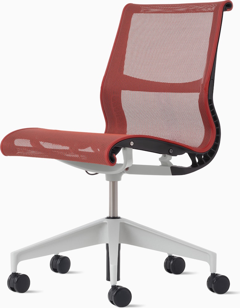 Setu Task Chair - No Arms,  Intercept,  Canyon,  Graphite,  Silver Alloy