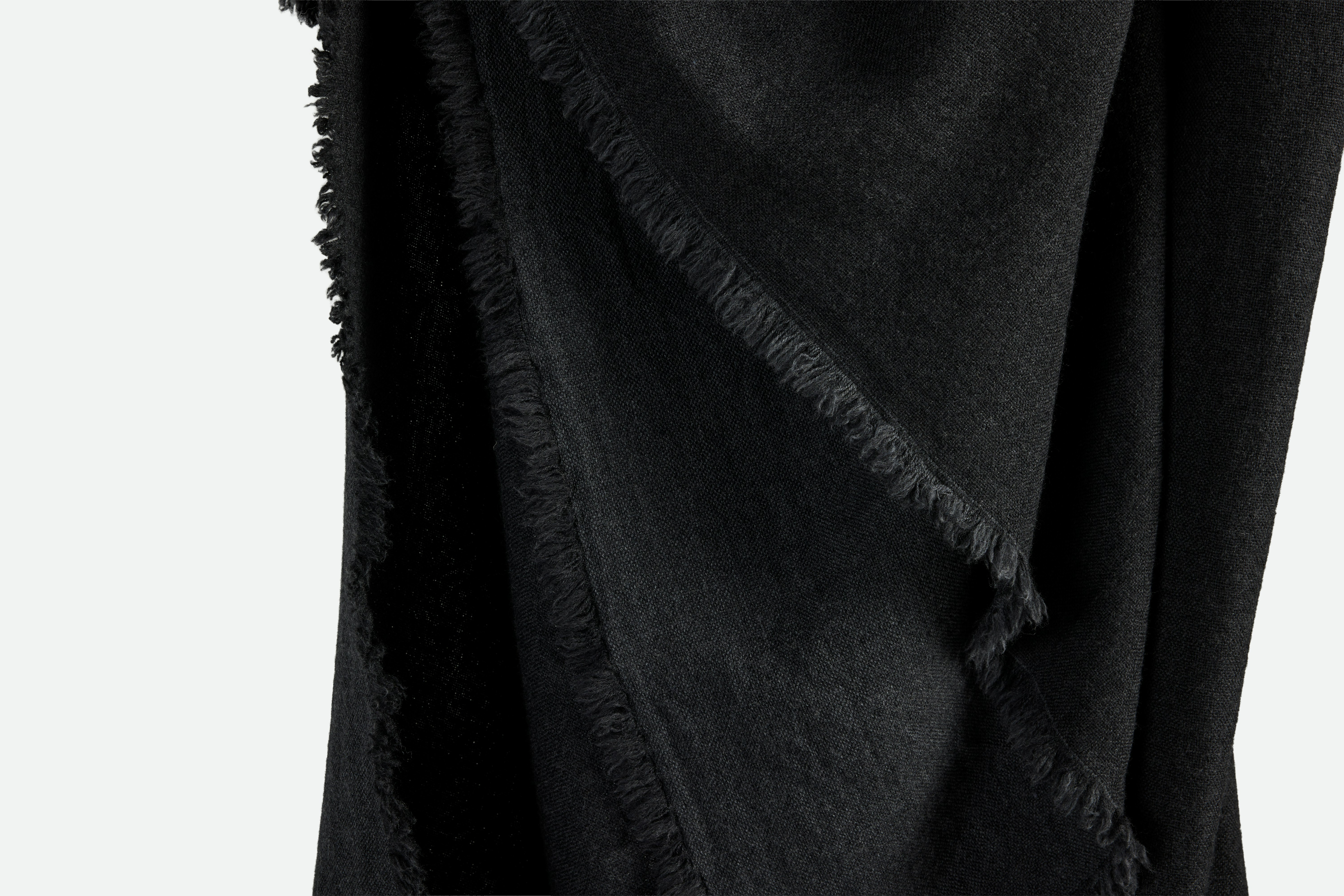 Gabriel Throw - Black, 6' x 9'  envelope packaging