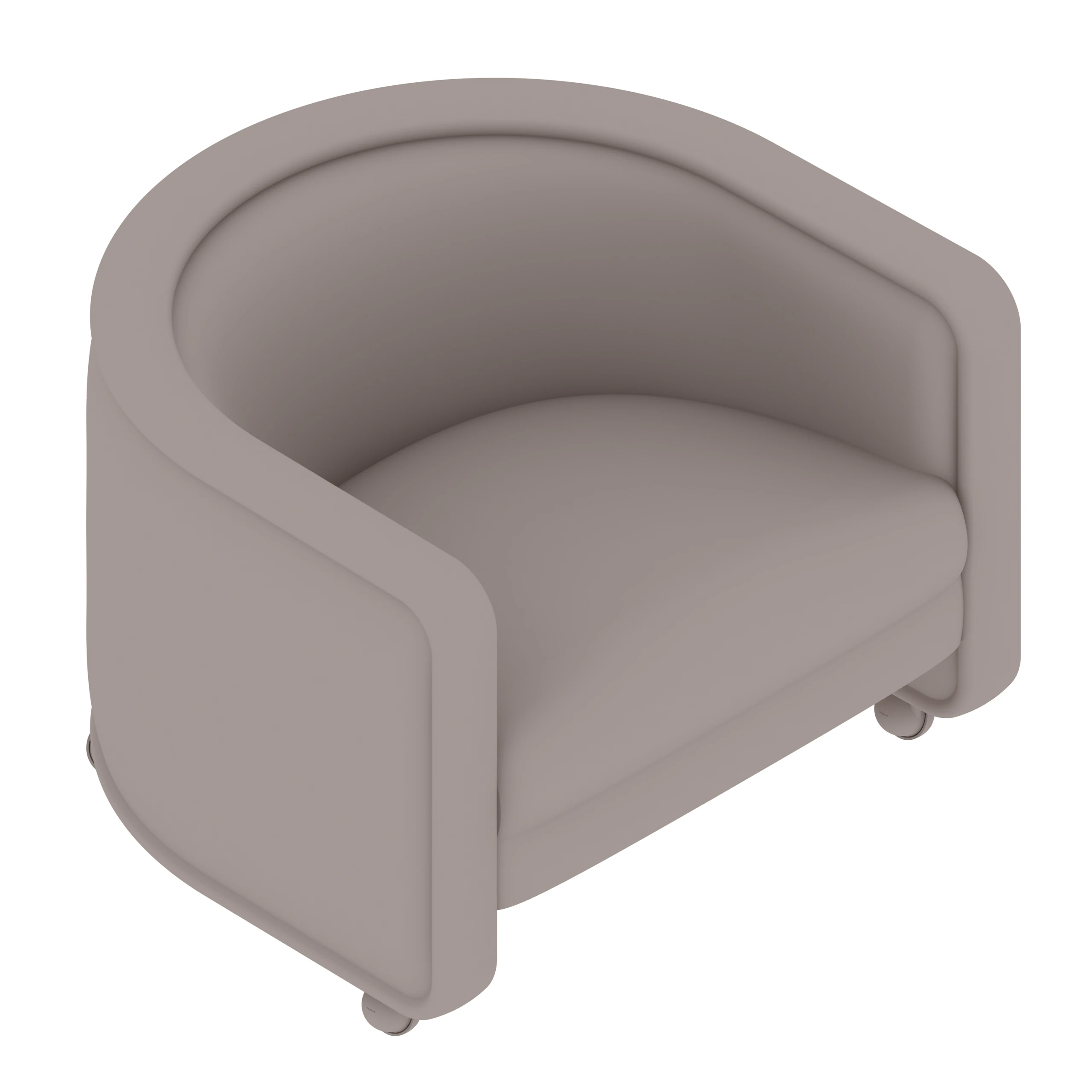A generic rendering - U-Chair | With Casters