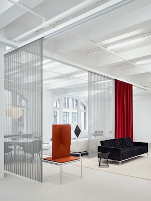 Knoll NYC Showroom Florence Knoll Sofa Platner Side Table Florence Knoll Coffee Table