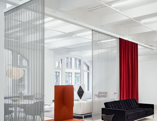 Knoll NYC Showroom with Florence Knoll Sofa, Platner Side Table, and Florence Knoll Coffee Table Knoll NYC Showroom Florence Knoll Sofa Platner Side Table Florence Knoll Coffee Table