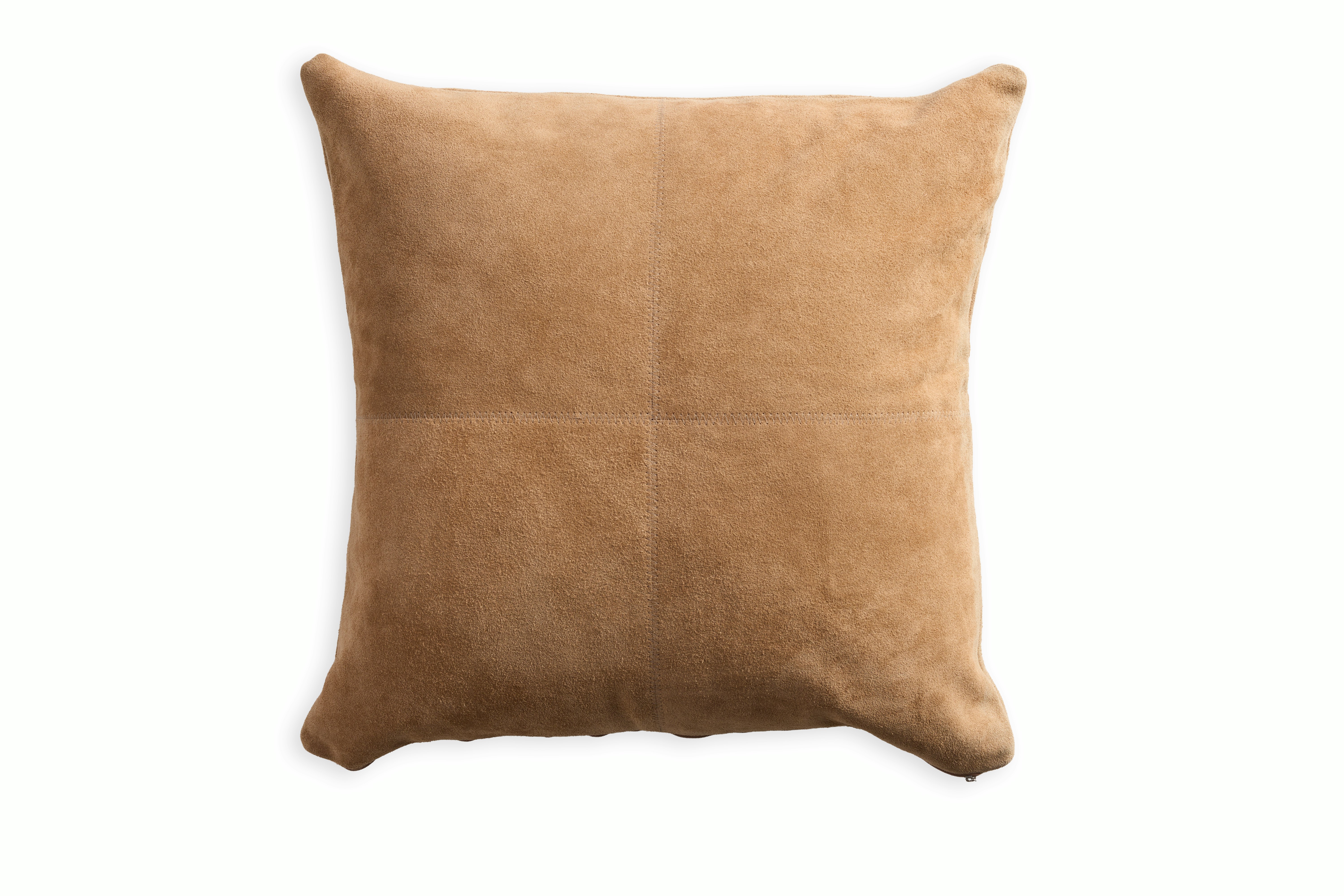 Suede Double-Sided Pillow - 24 x 24, Camel