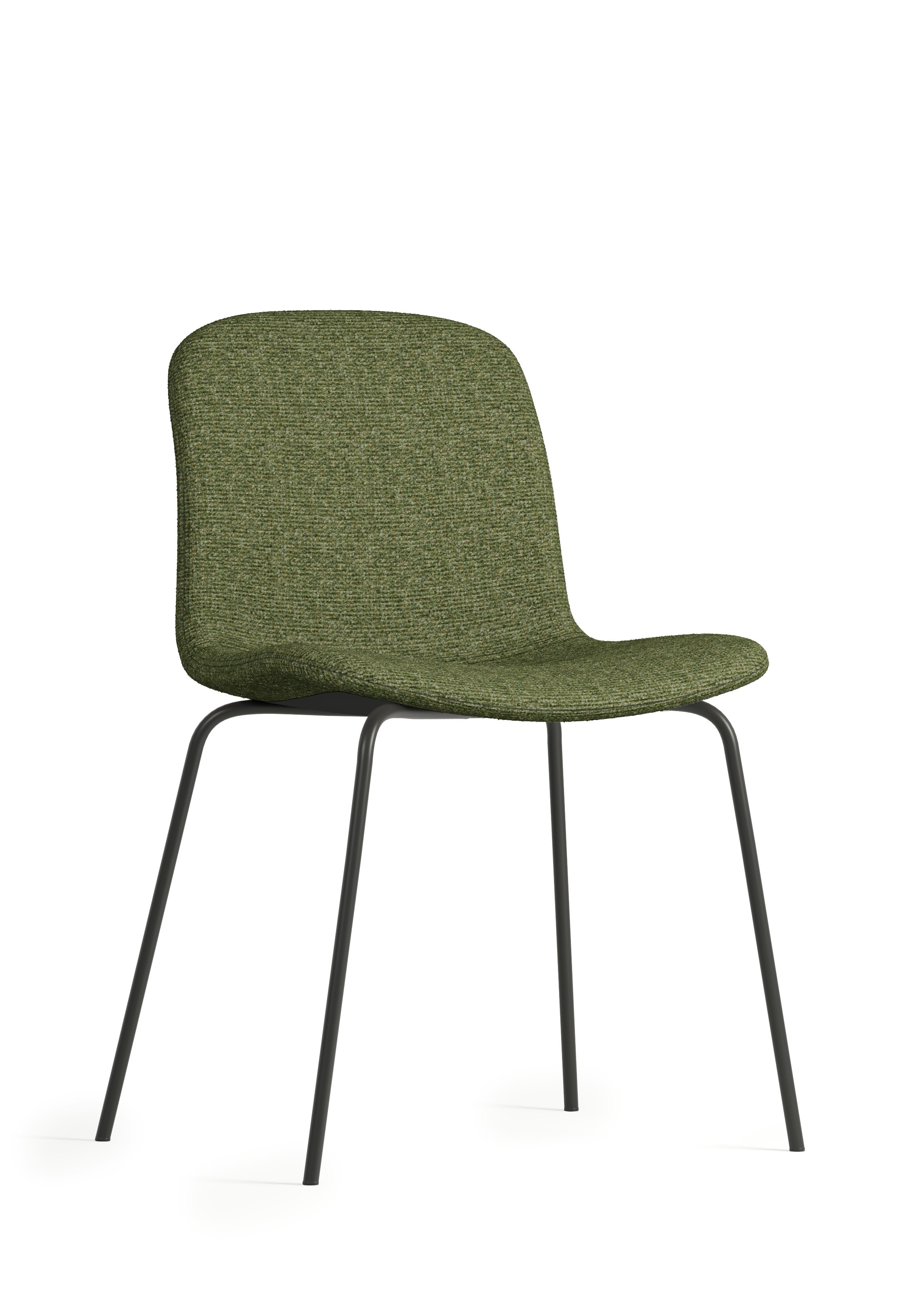 Bacco Chair - Melange, 800 Malachite, Black Tubular Steel