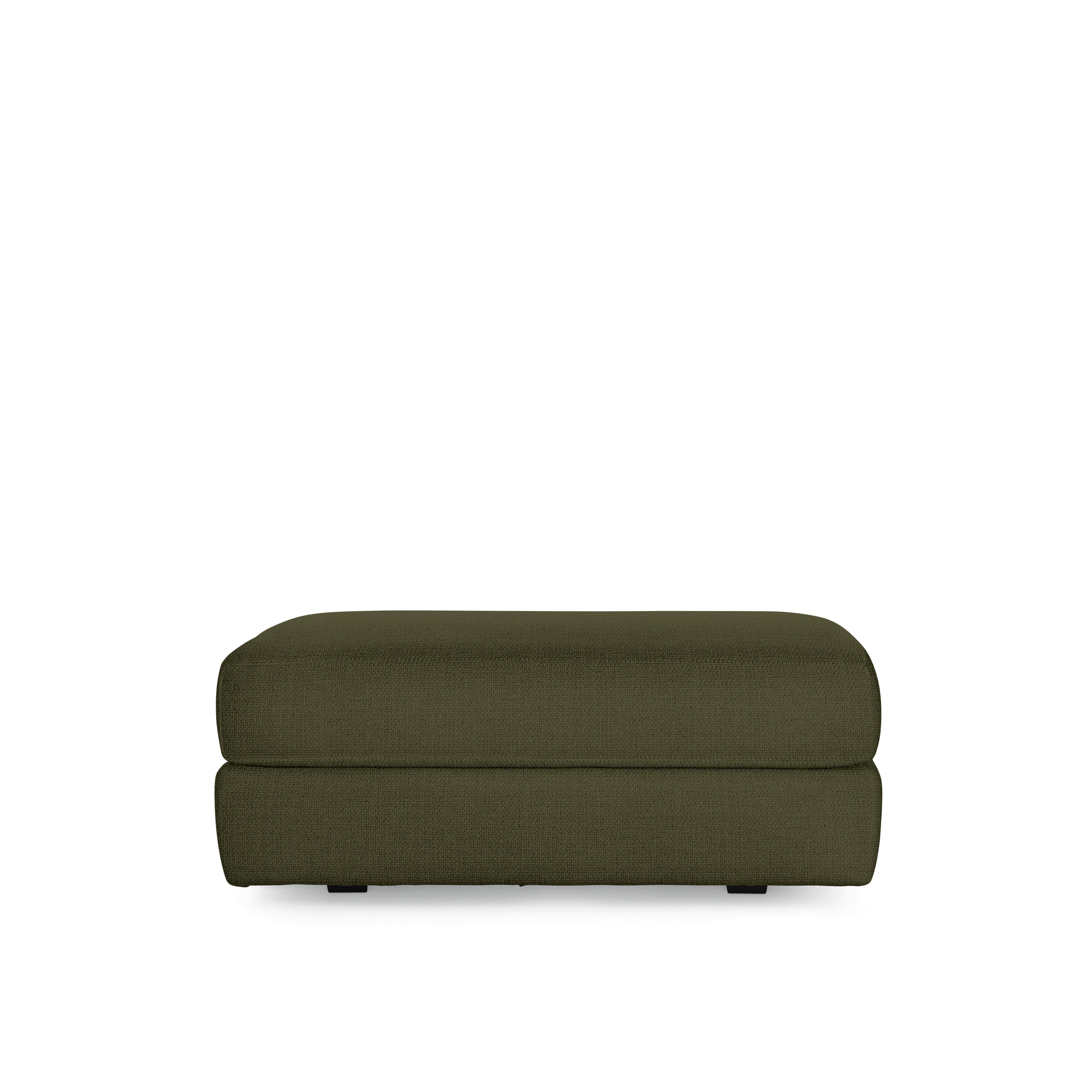 A Reid Ottoman viewed from the front.