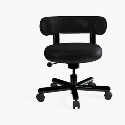 Fat Work Chair - Leather, Black Fat Work Chair - Leather, Black