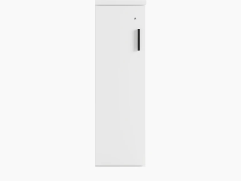 A white Series 2 locker with one doors.