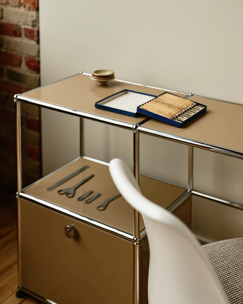 USM Haller Double Storage Desk USM Haller Double Storage Desk