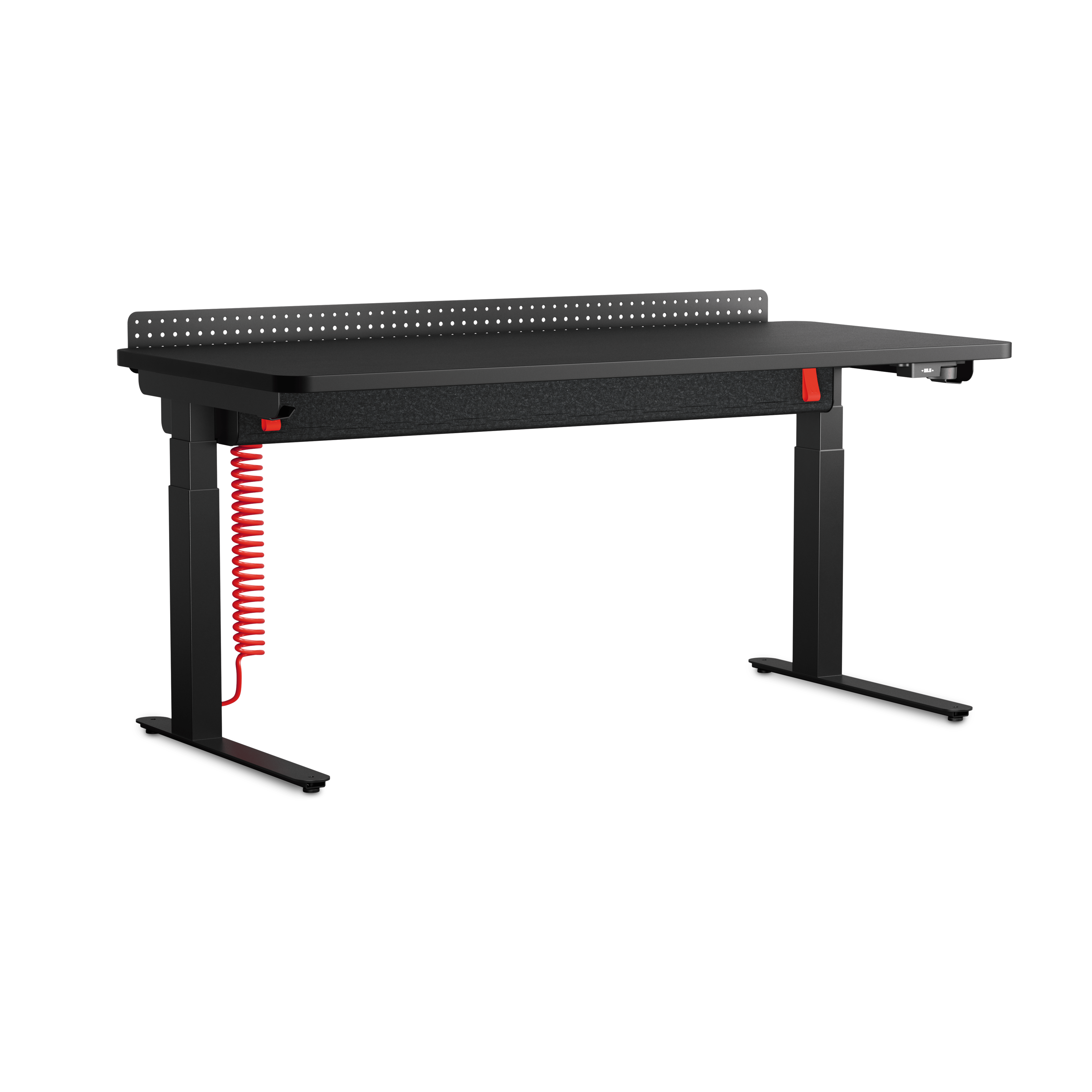 Coyl Gaming Desk - Black,  Ultra Black,  Cable Manager,  Shroud