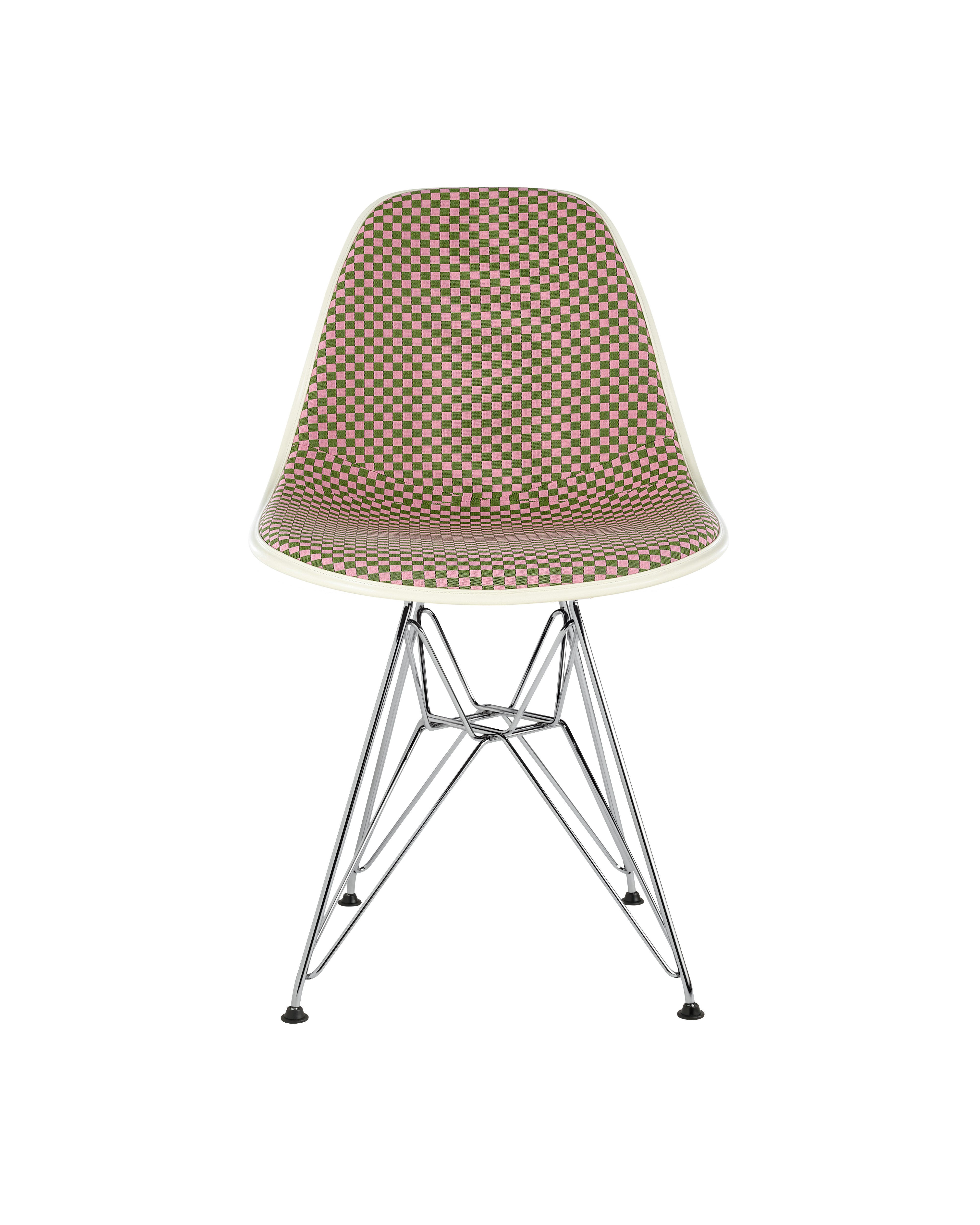 Eames Upholstered Molded Fiberglass Side Chair