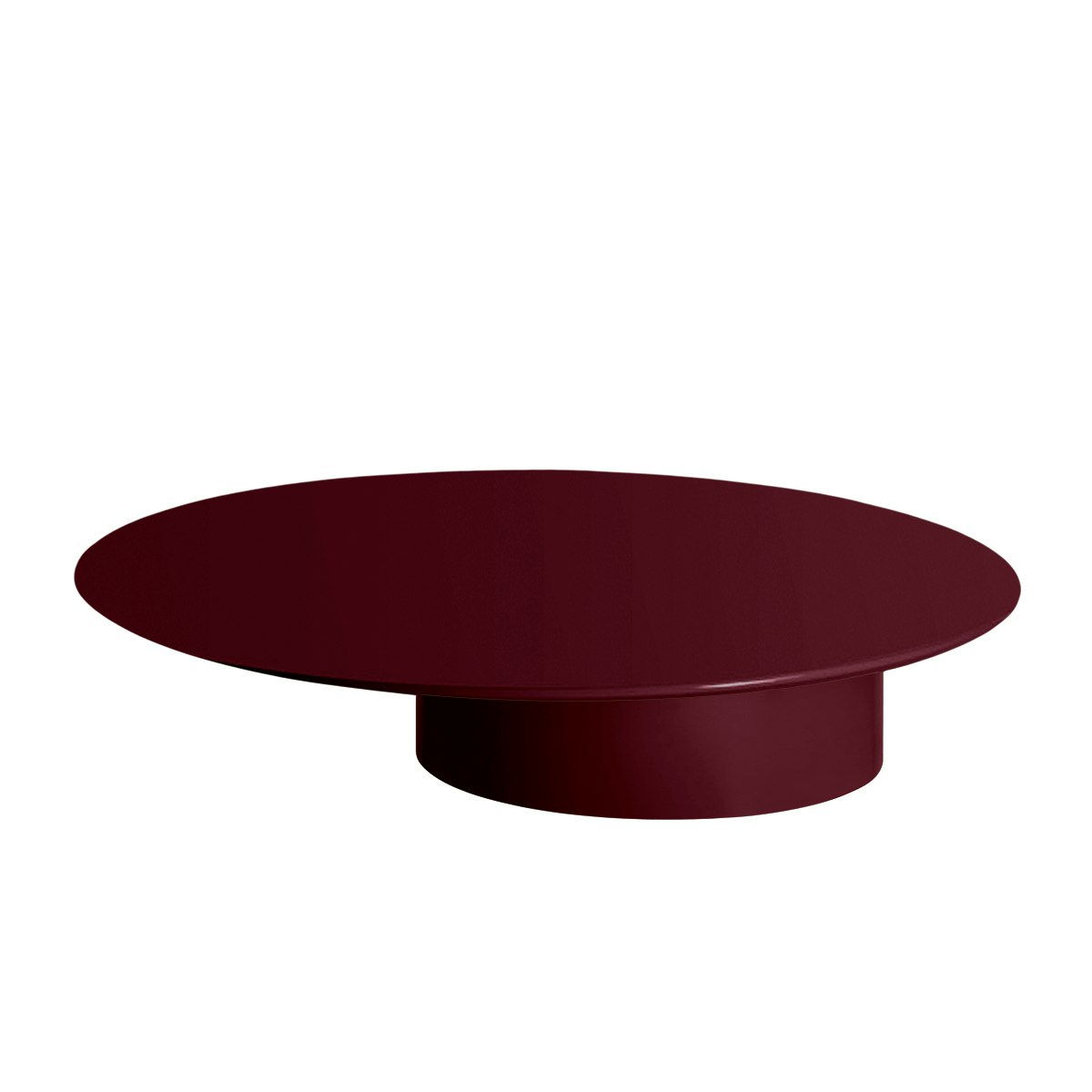 A Myon Coffee Table in Barolo viewed from the front.