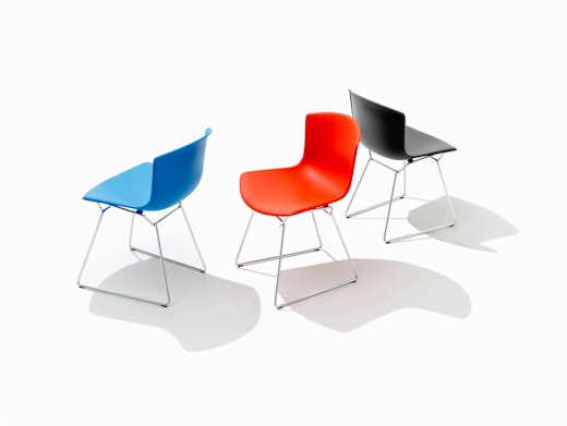 bertoia molded shell side chair