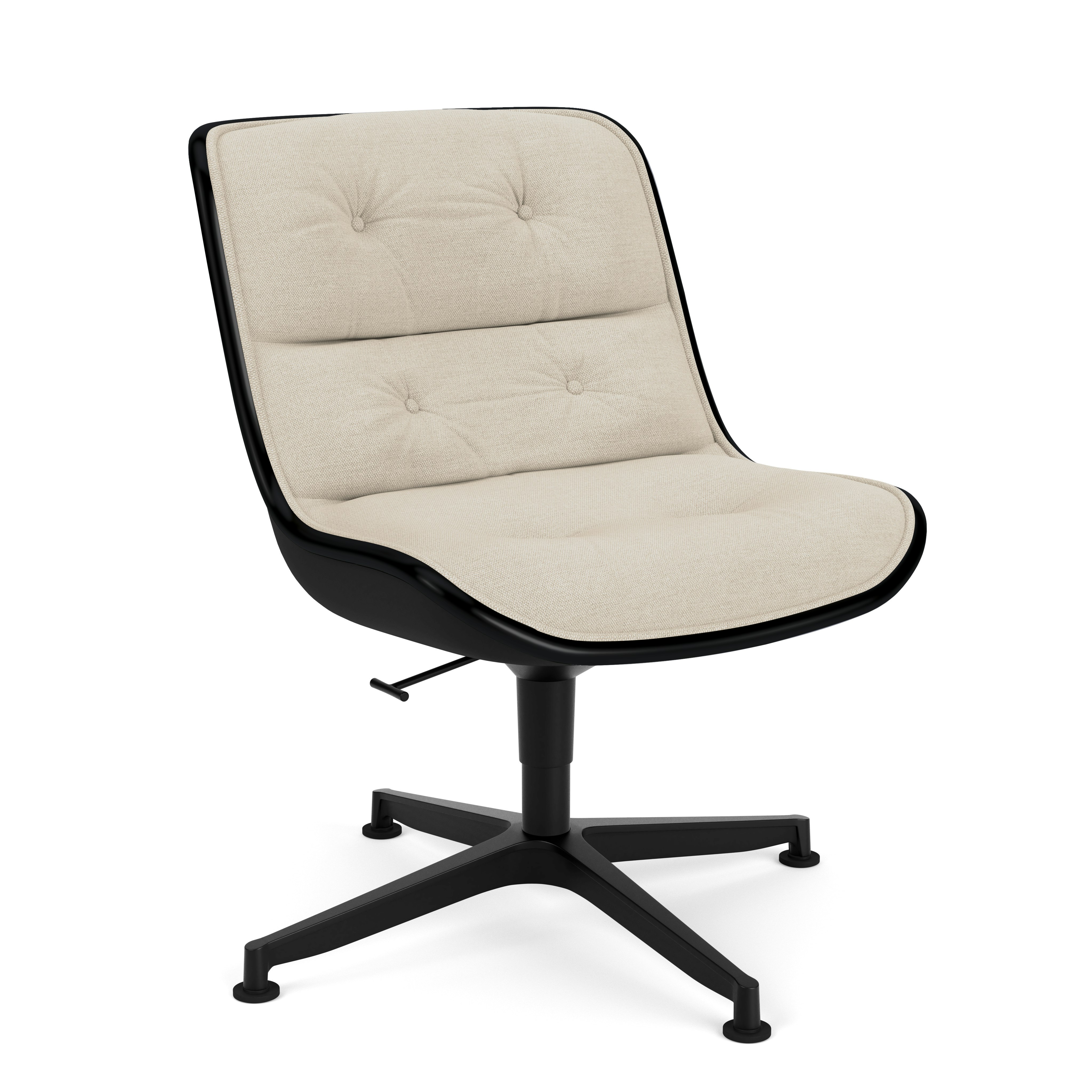 Pollock Executive Side Chair - 4 Star, Black, Hourglass, Sandbar