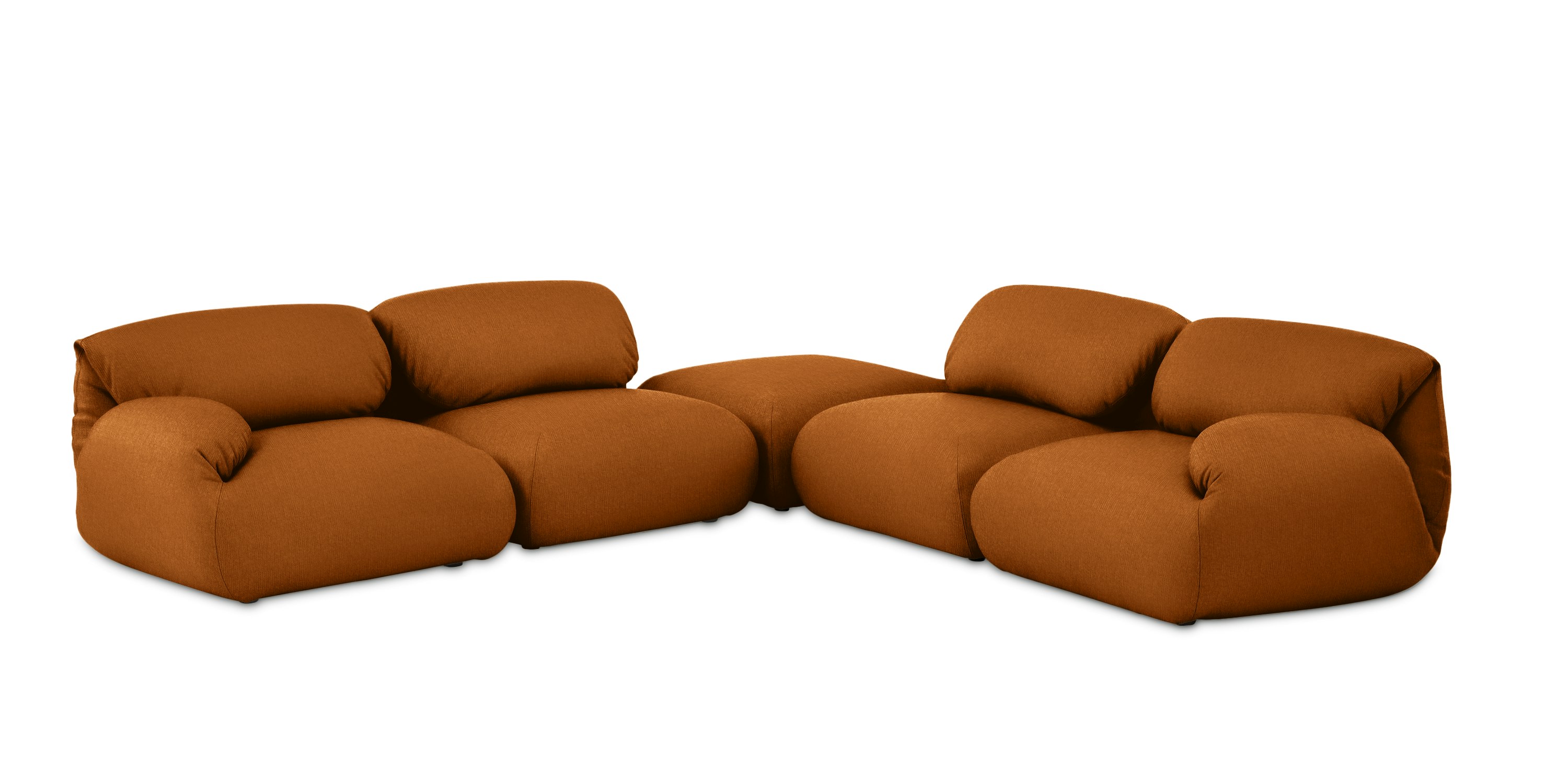 Luva Modular Corner Sectional - Mode,  Rust