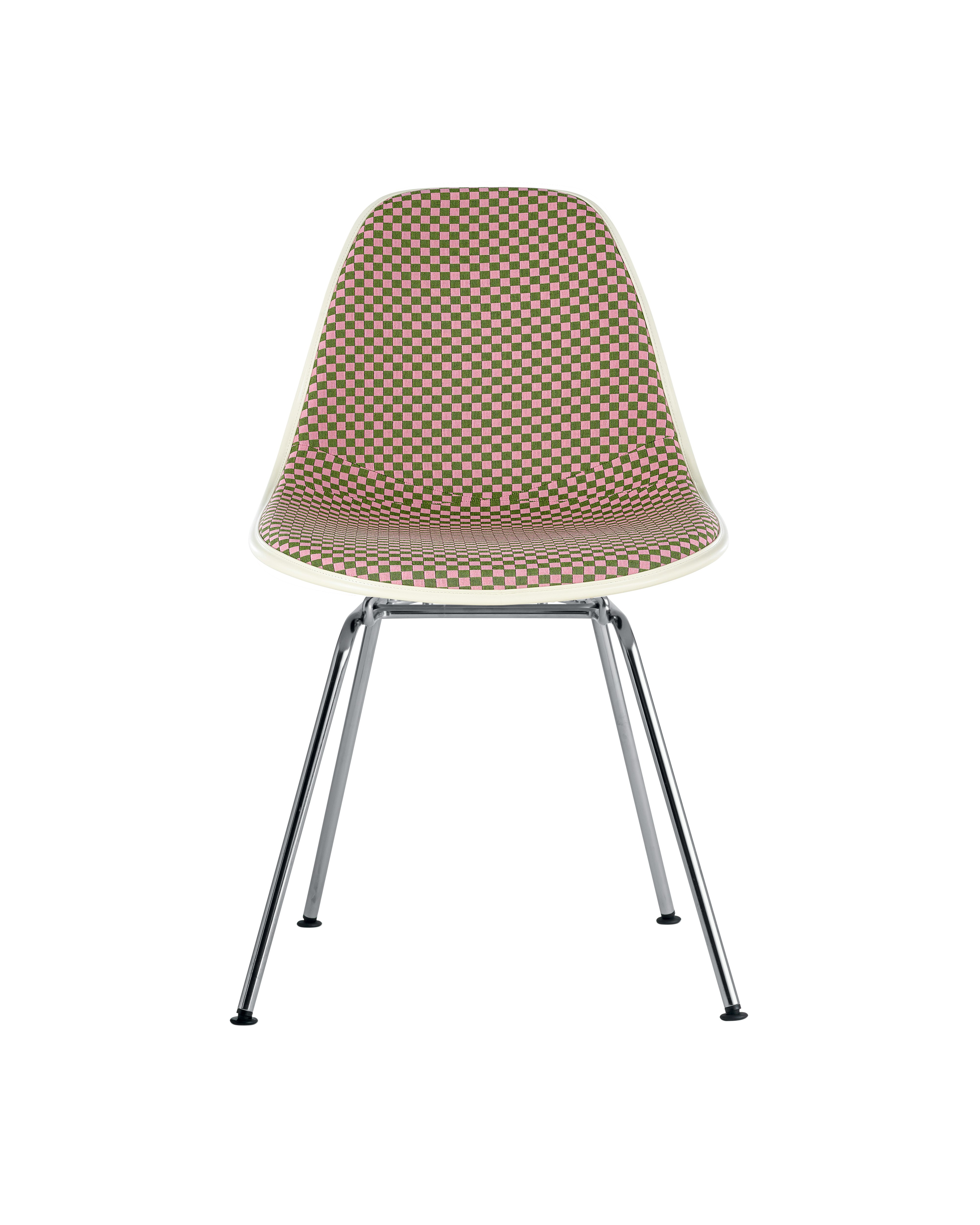 Eames Upholstered Molded Fiberglass Side Chair