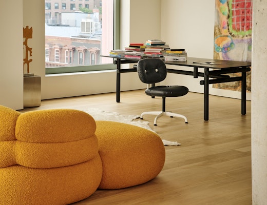 Muecke Dining Table with Morrison Hannah Chair and Biboni Sofa Muecke Dining Table Morrison Hannah Chair Biboni Sofa
