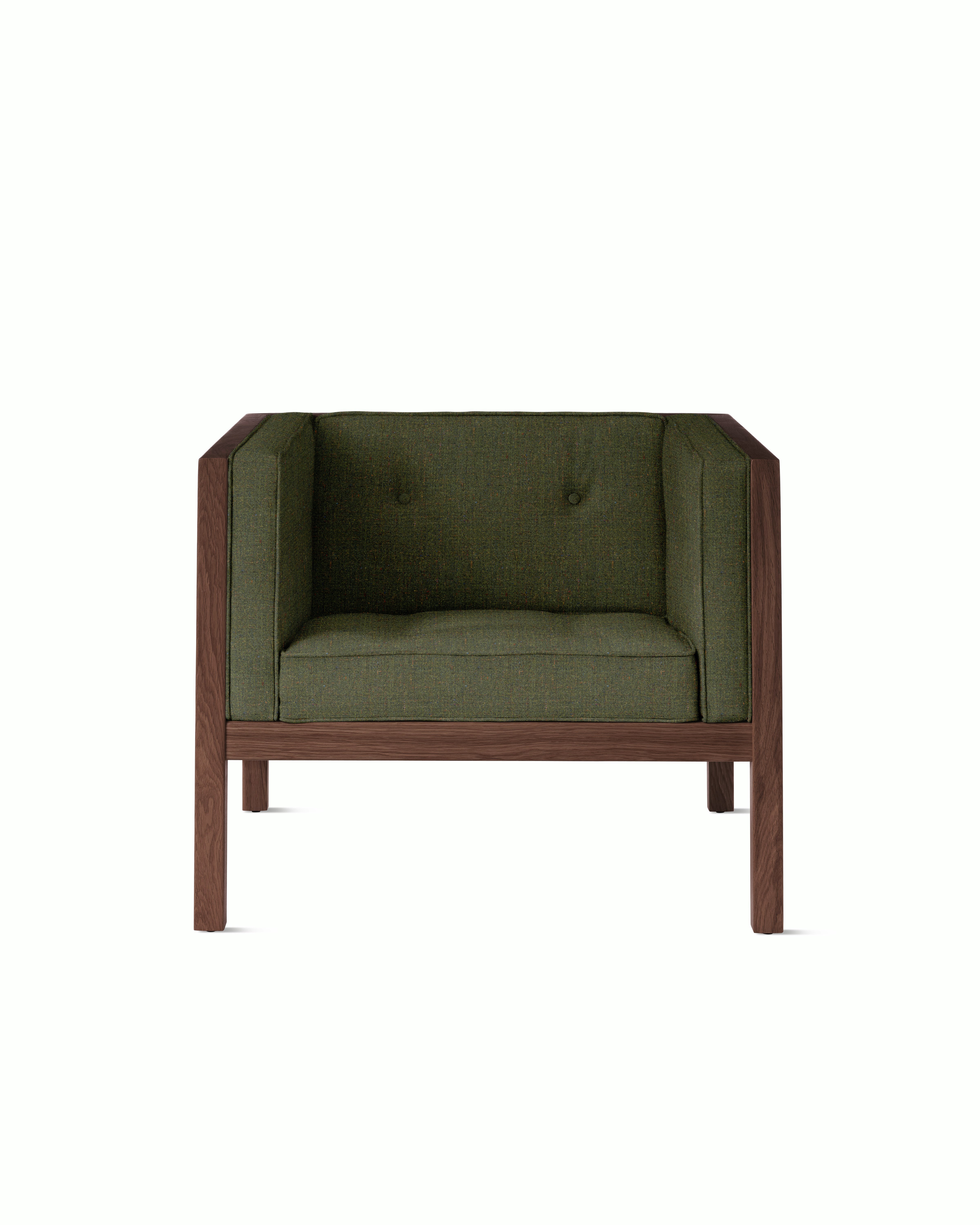 Cube Armchair - Rowan,  Arboretum,  Walnut