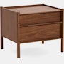 Pala Bedside Table - Walnut
