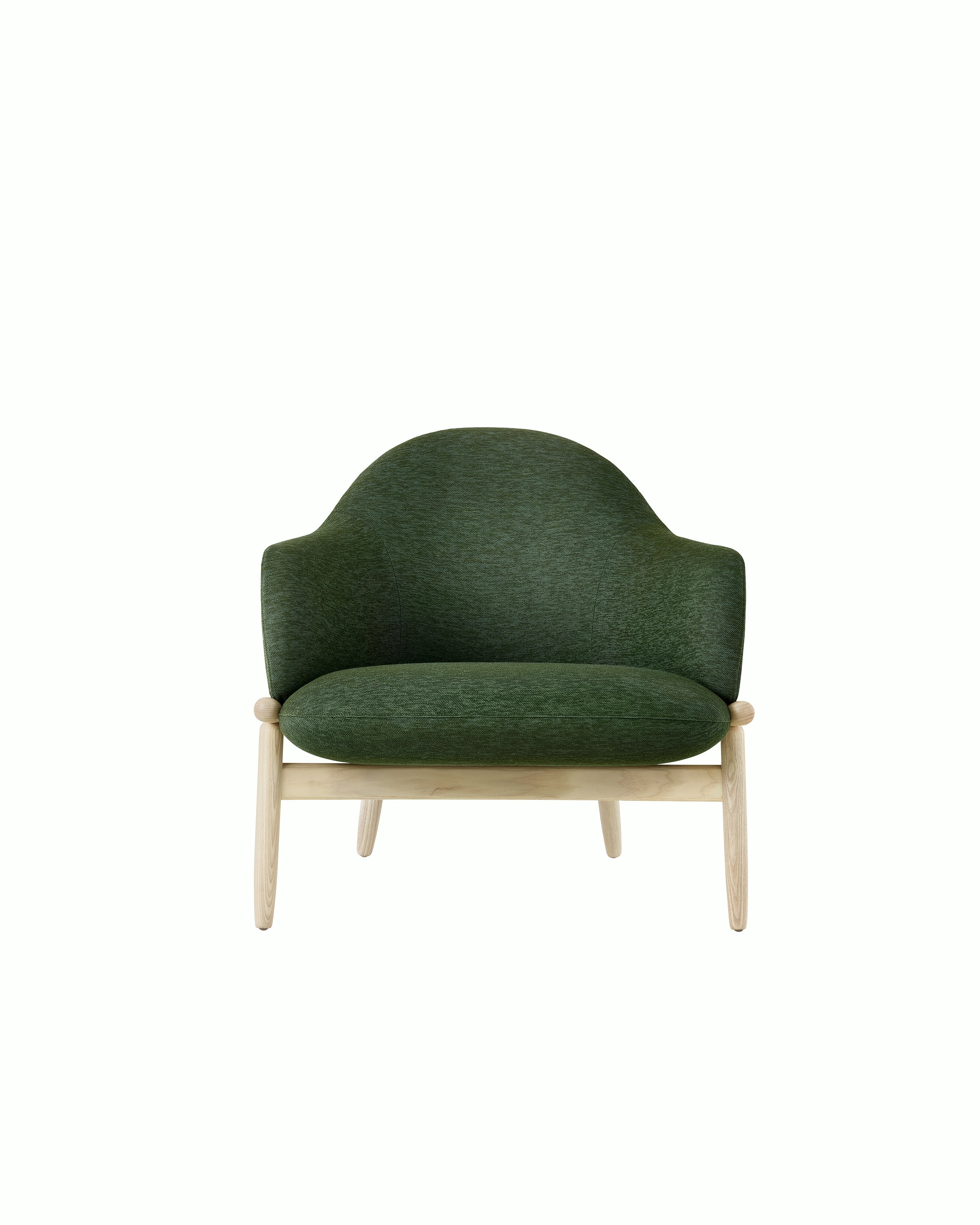 A mid-back Reframe Lounge Chair in Iota Forest.