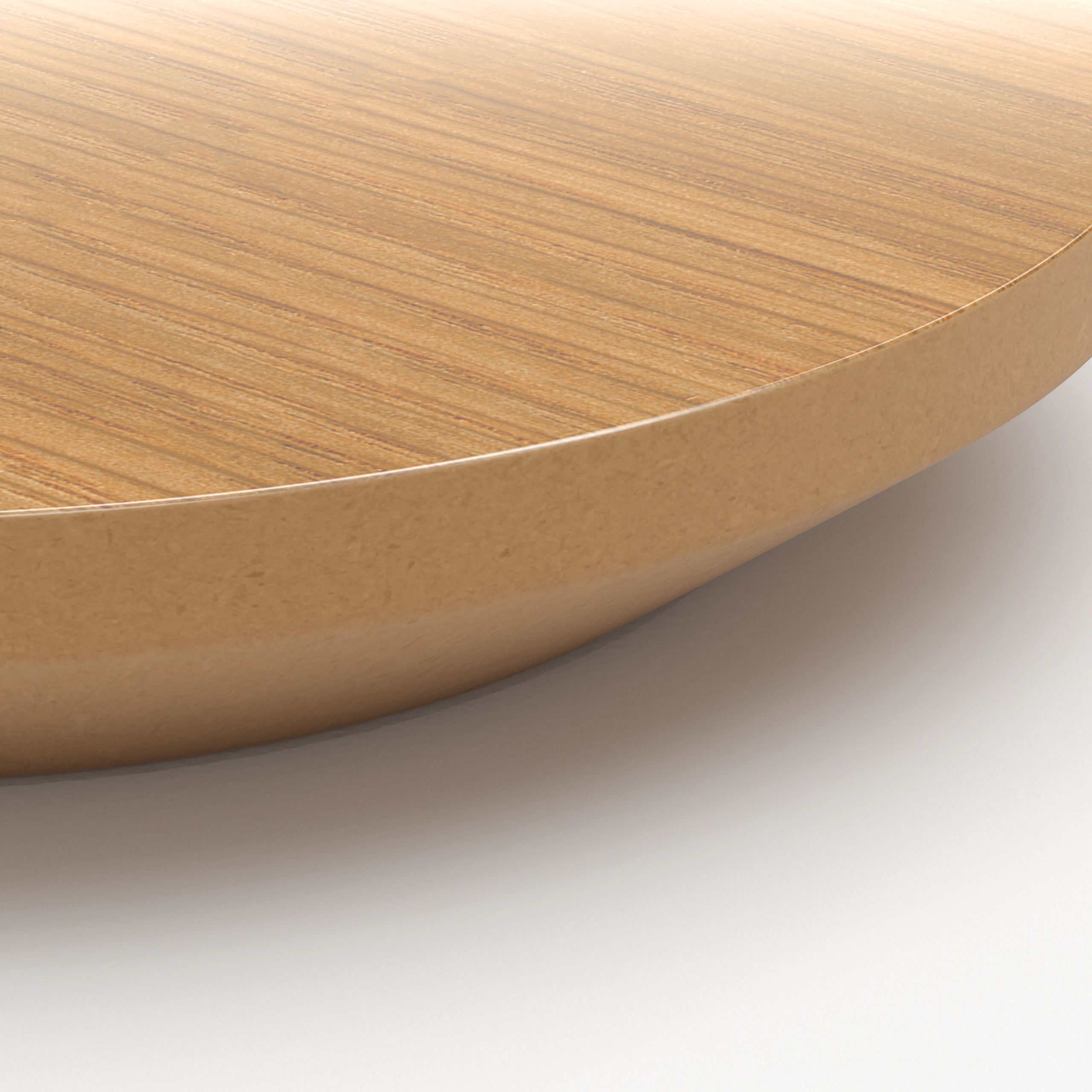 Oak Veneer Top with Chamfer Edge