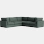 Hackney Lounge Compact Corner Sectional - Pecora, Green