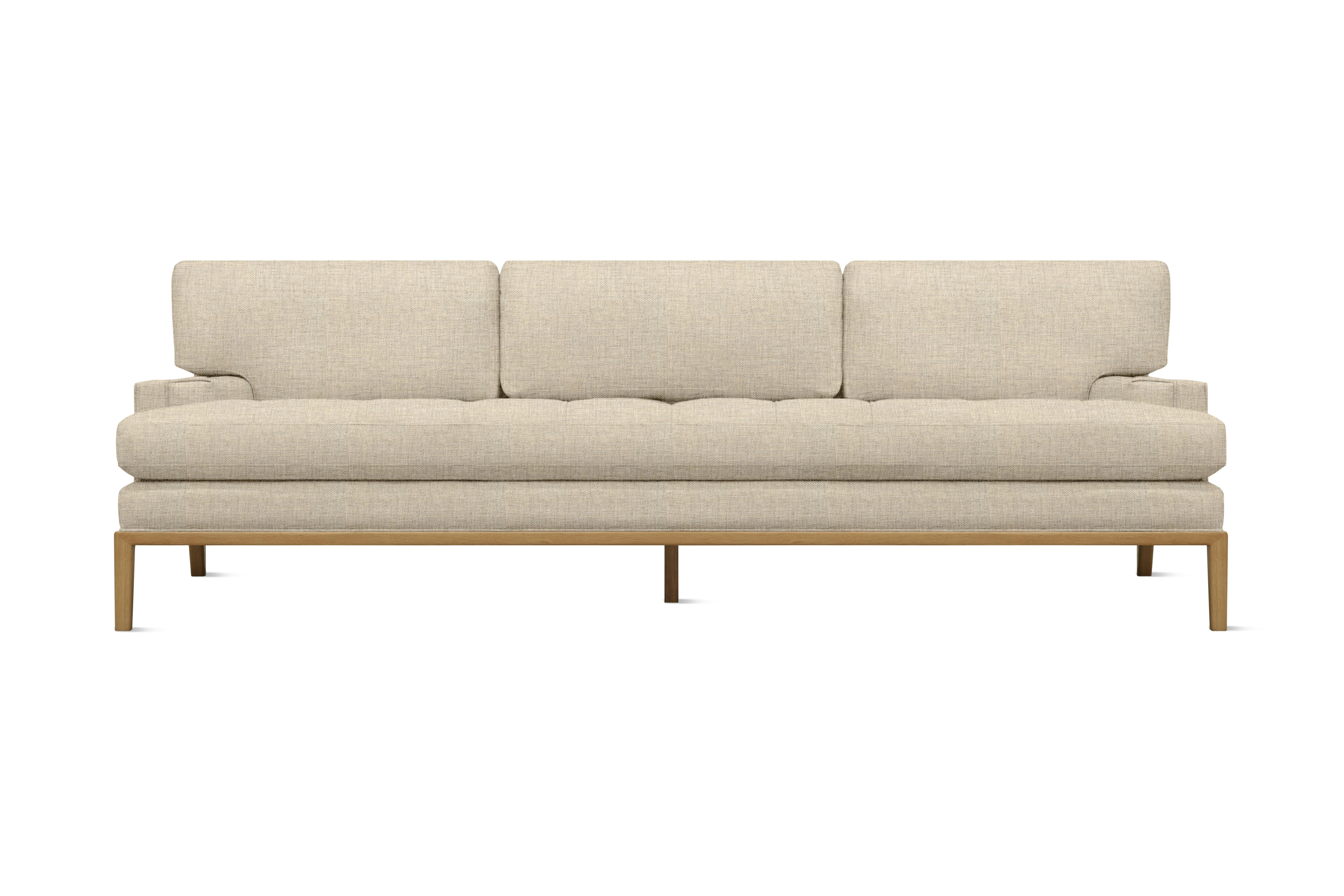 Forster Sofa - Amelia,  Bisque,  Oak