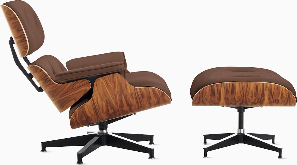 Eames Lounge and Ottoman in Prone and Stow leathers