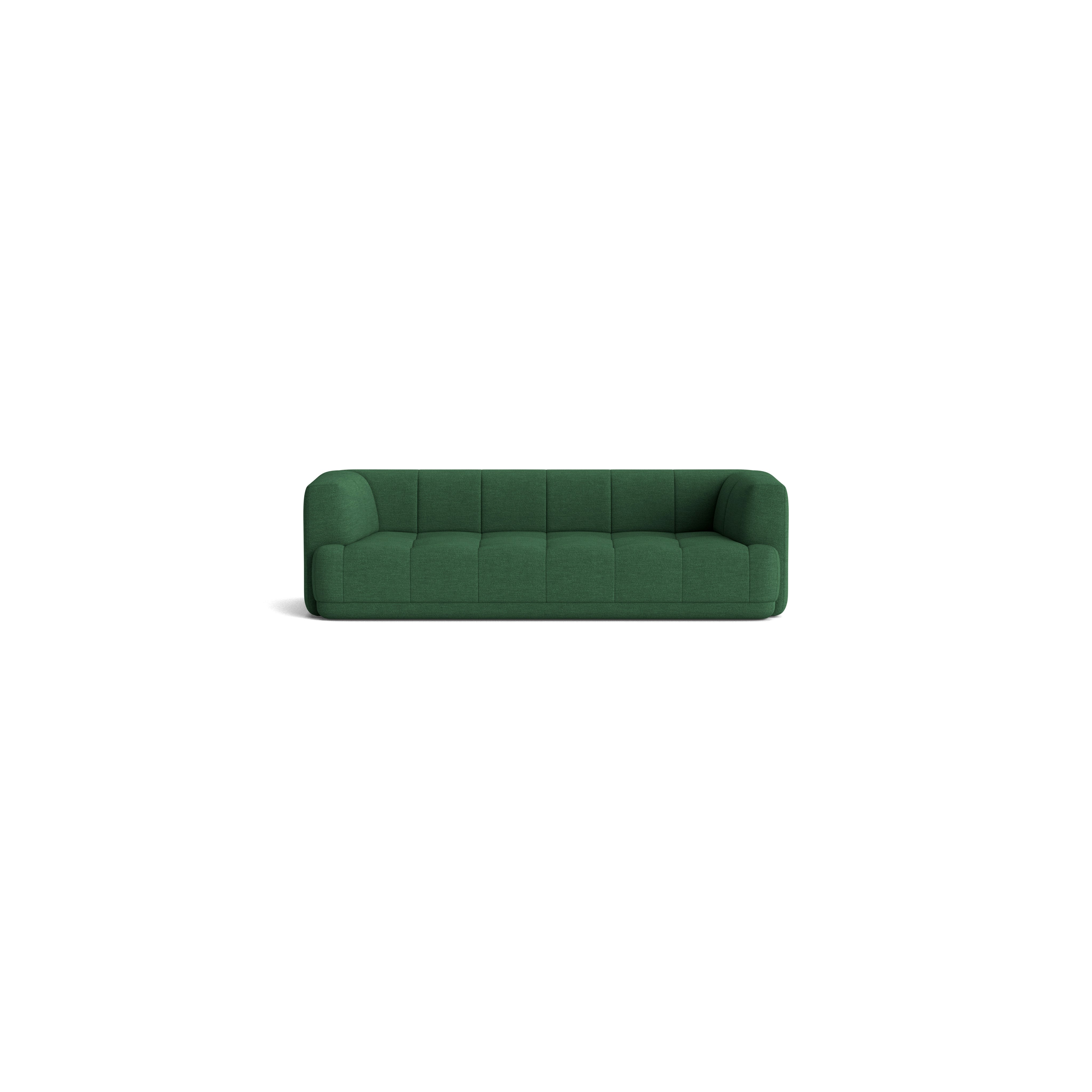 A front view of the Quilton Sofa.