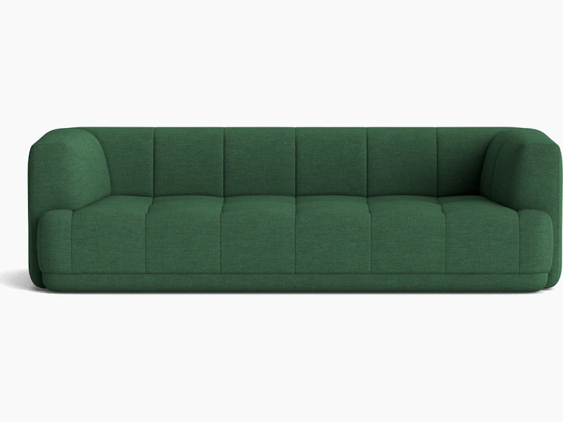 A front view of the Quilton Sofa.