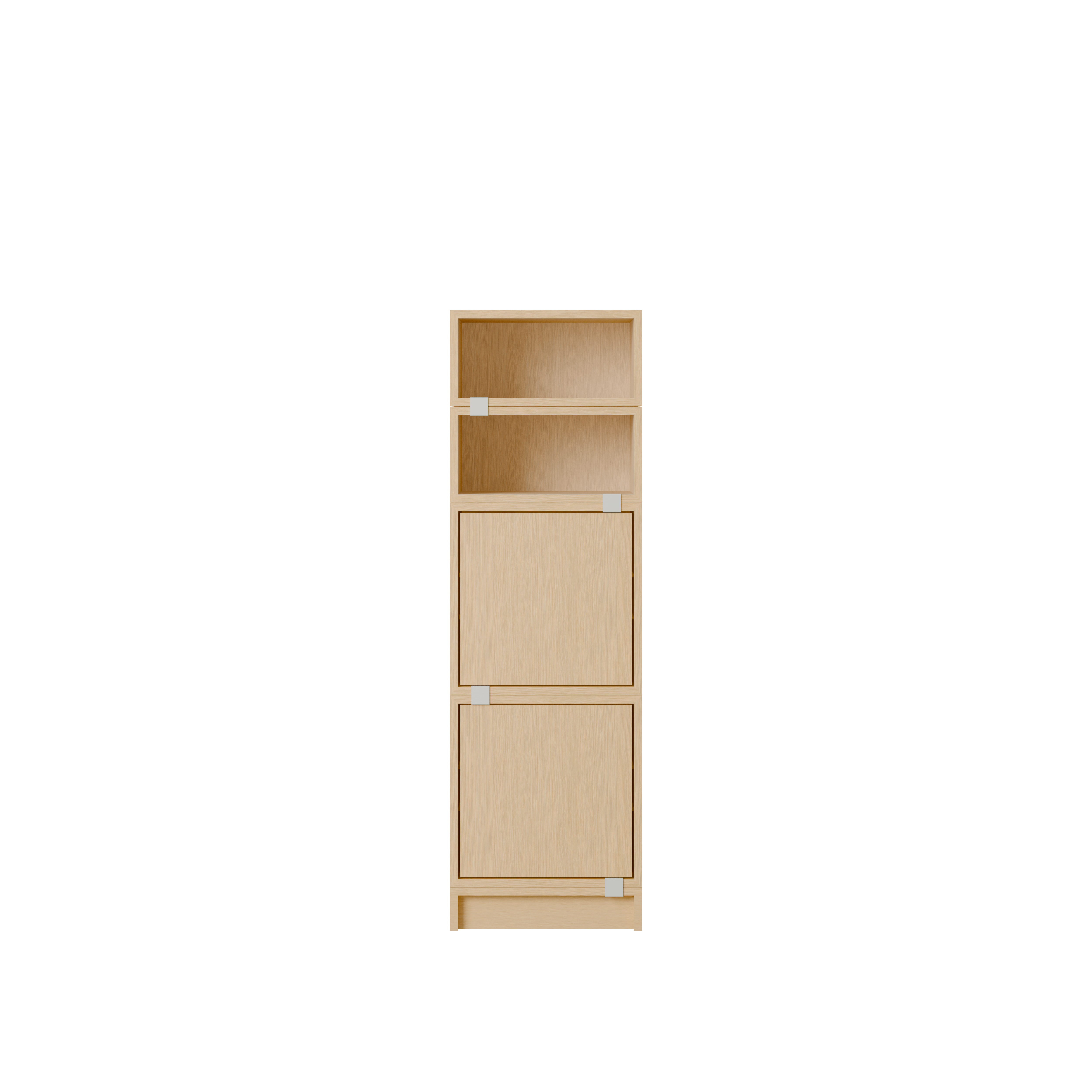 Stacked Office Storage - Configuration 4,  Oak,  Plinth