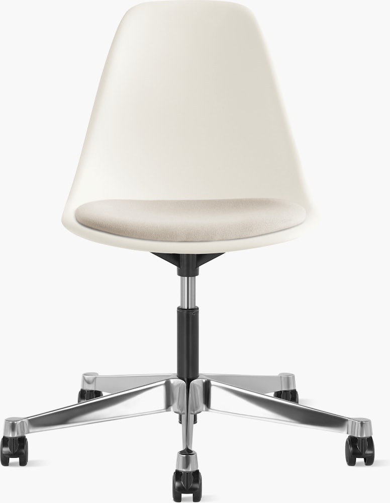 Eames Molded Plastic Task Side Chair with Seatpad