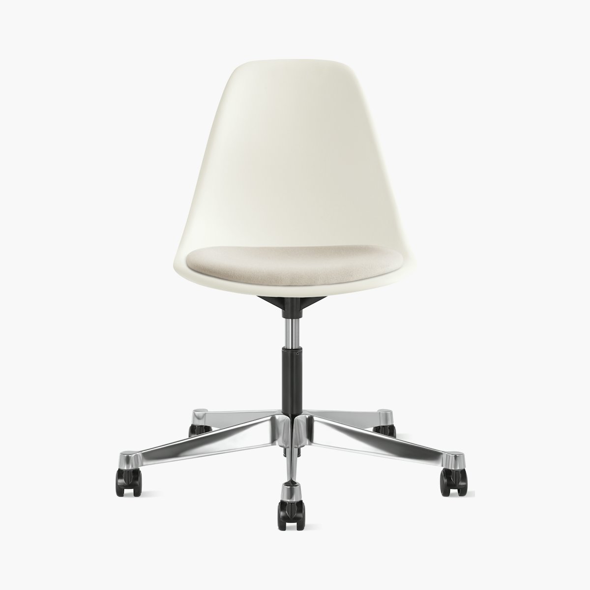 Eames Molded Plastic Task Side Chair with Seatpad Eames Molded Plastic Task Side Chair with Seatpad