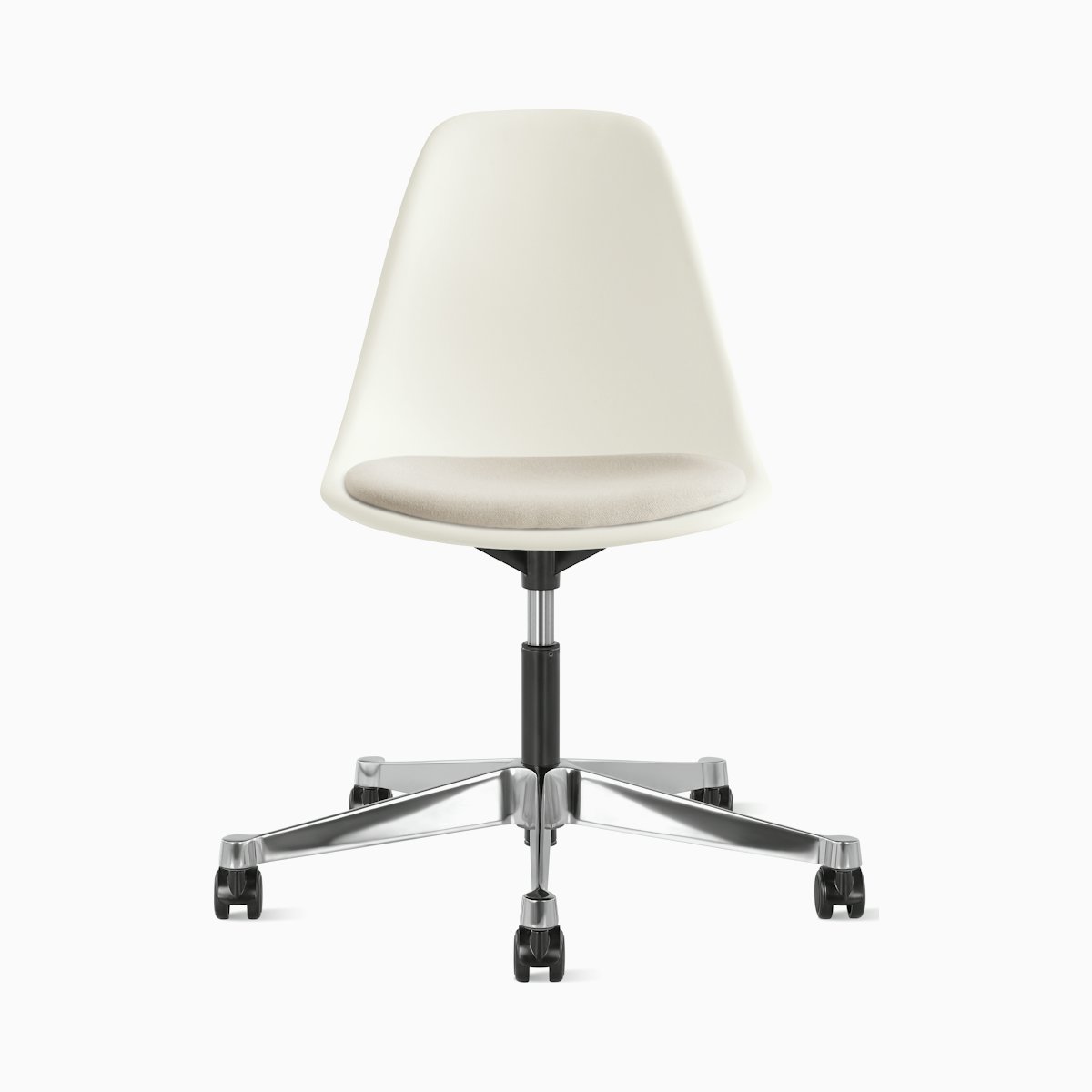 Eames Molded Plastic Task Side Chair with Seatpad Eames Molded Plastic Task Side Chair with Seatpad