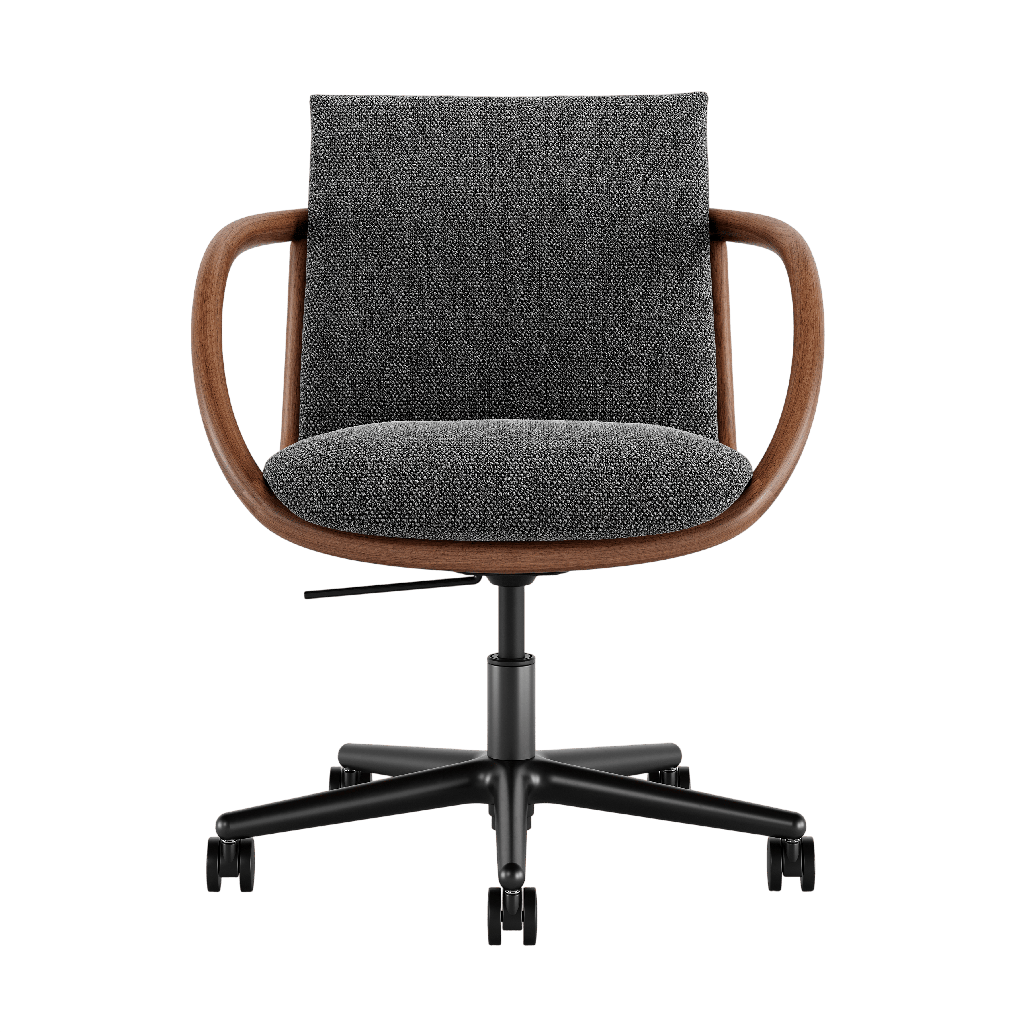Full Loop Task Chair - Capri Anthracite,  Walnut,  Black
