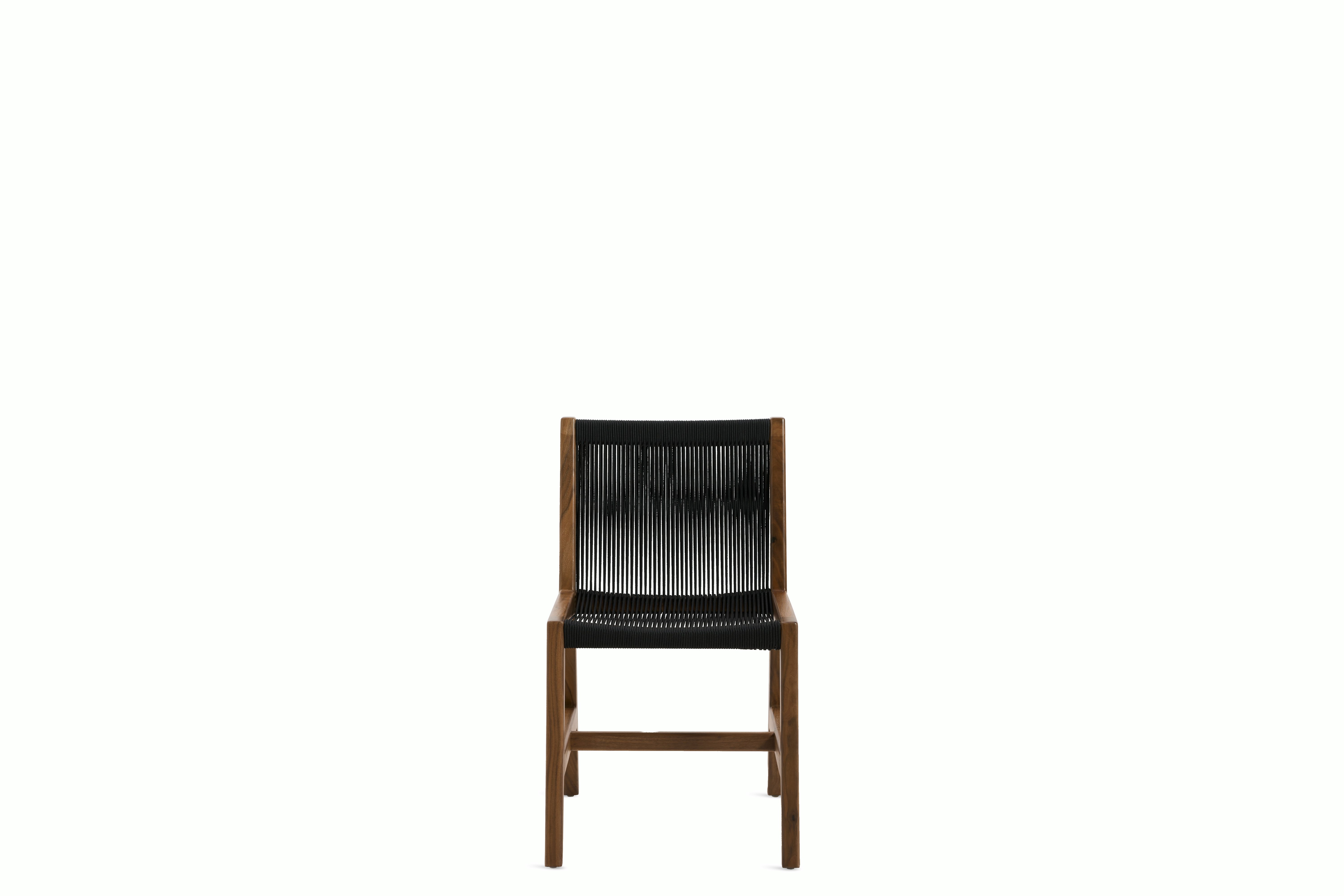 Duet Chair - walnut,  black