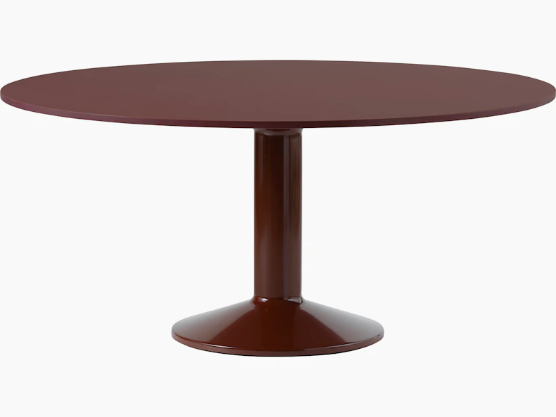 Midst table 160 dark red dark red