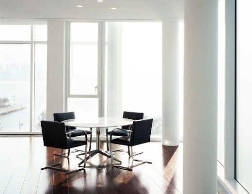 Flat Bar Brno Chairs and Florence Knoll Table Desk Mies van der Rohe Brno Dining Chair Florence Knoll Dining Table