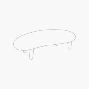 Noguchi Free Form Ottoman